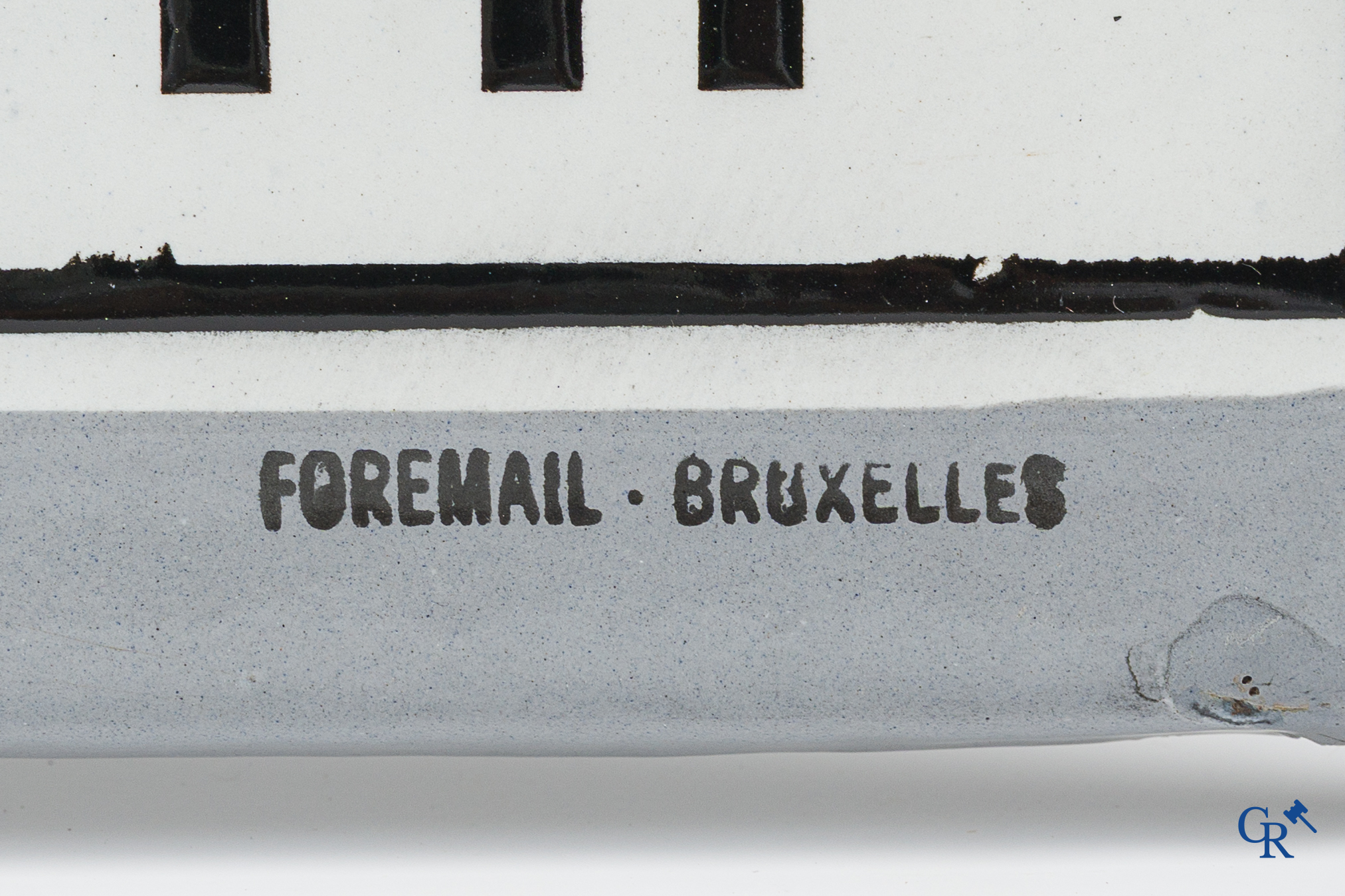 Rossi Apéritif. Enamel advertising sign for Rossi. Foremail Bruxelles, 1944.