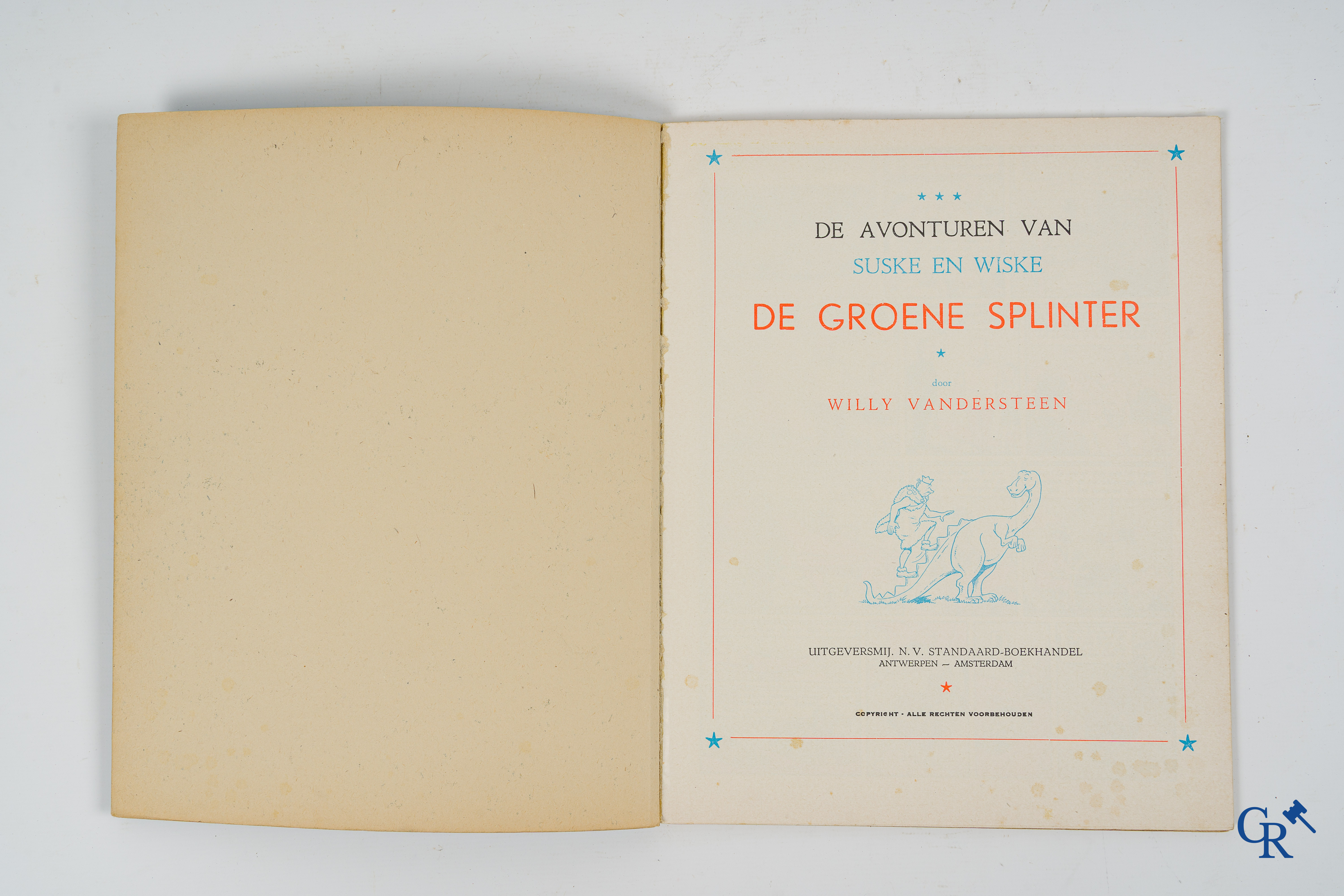 Willy Vandersteen. Suske and Wiske. De Groene Splinter. Uitgeversmij. N.V. Standaard Boekhandel. Antwerp - Amsterdam.