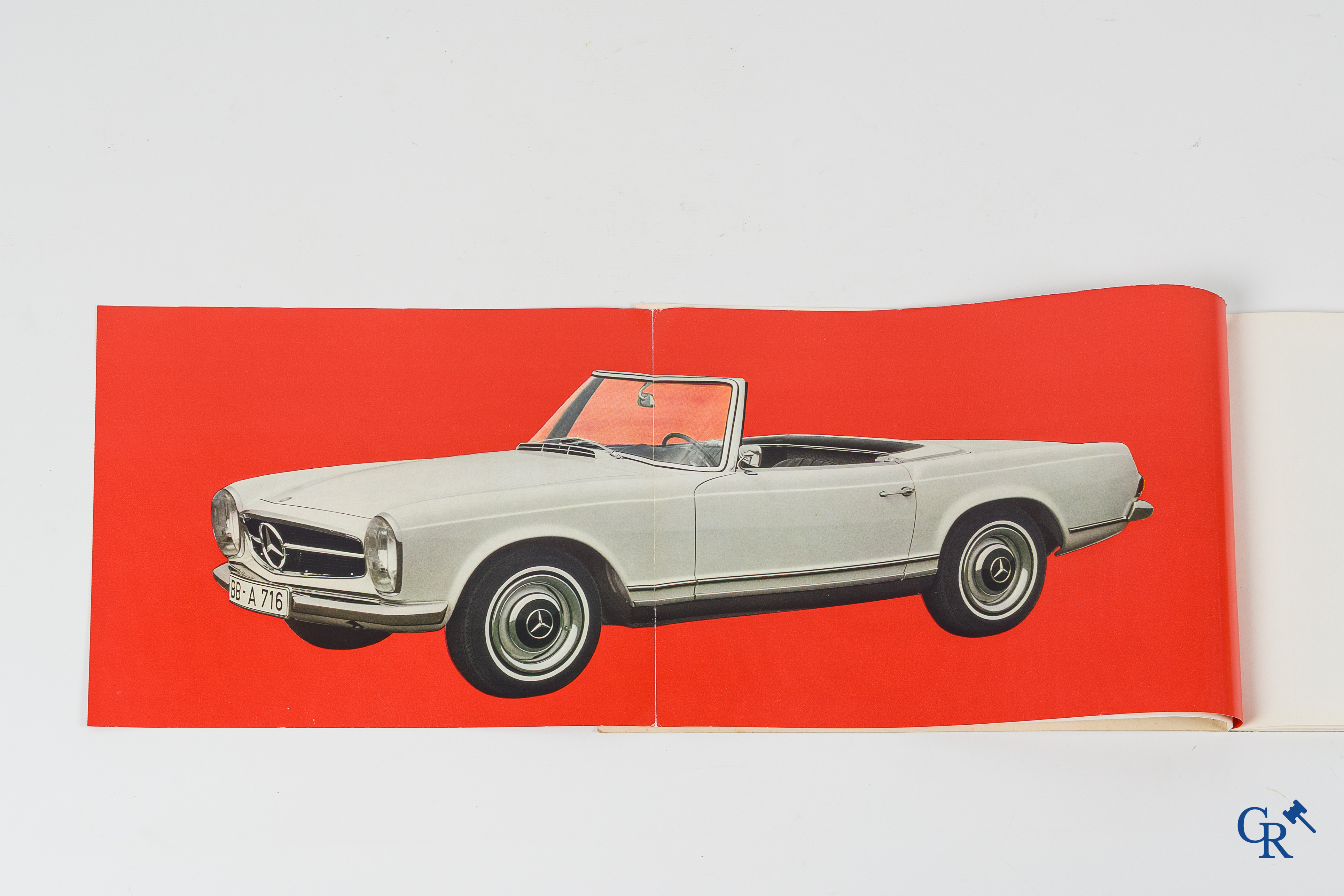 Automobilia. Mercedes Benz. 3 original luxury catalogues or publicity leaflets for the 230SL and 280SL models.