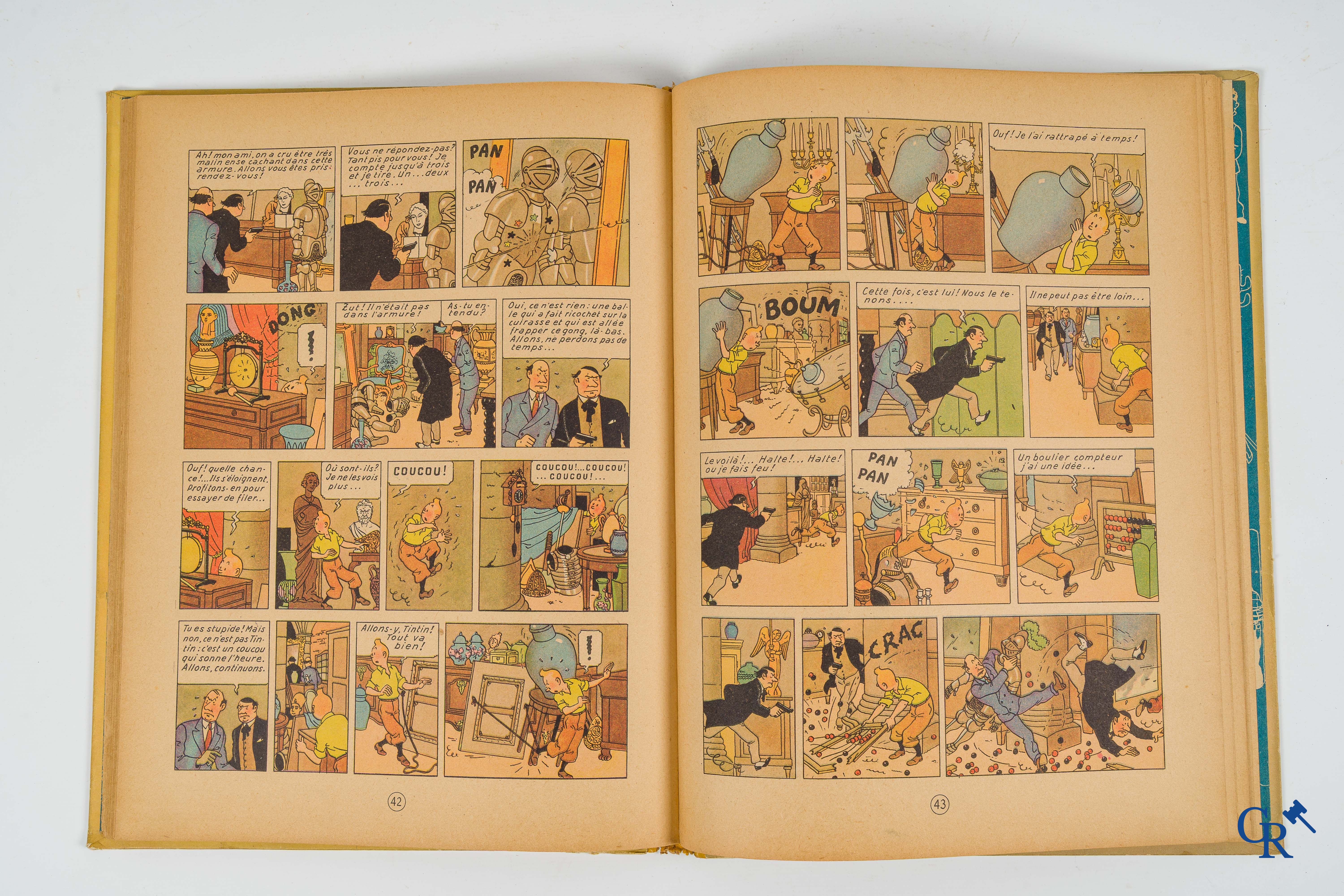 Hergé. Kuifje. Les aventures de Tintin. Le Secret de la licorne. Comic strip. Casterman 1946. Imprimé en Belgique.