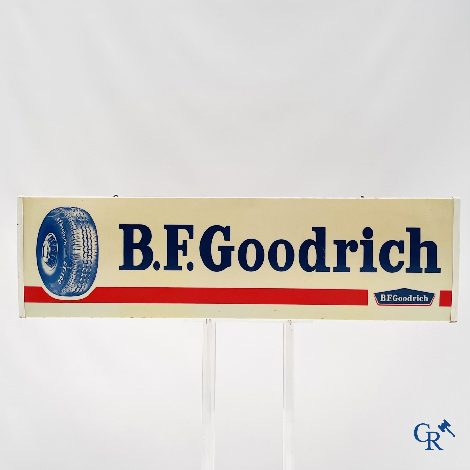 B.F. Goodrich. Light advertising for Goodrich car tyres. Api Neon. 1960's.