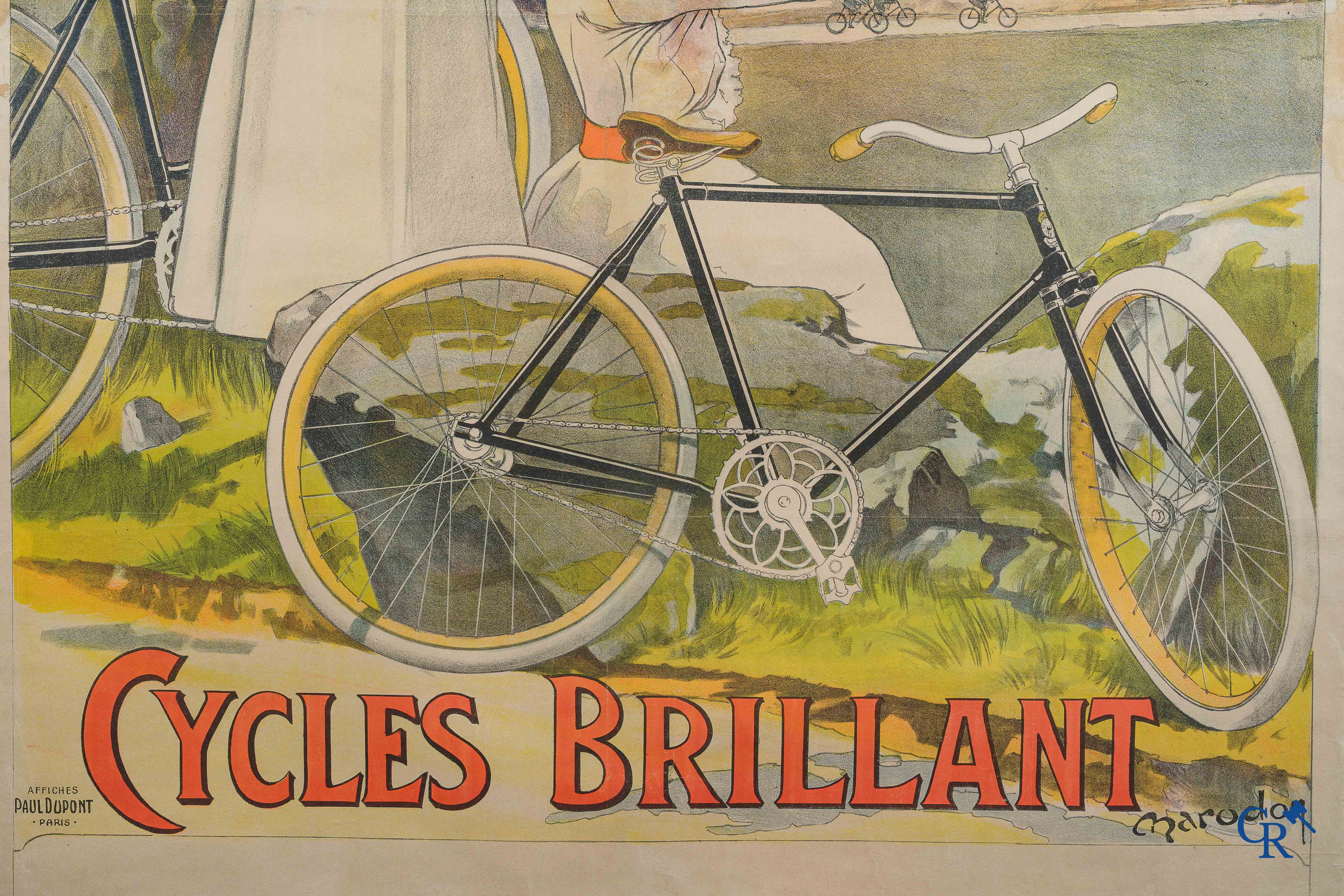 Cycles Brilliant. Publicity poster for the bicycles Brilliant. Design by Maurice Marodon. Belle Epoque, circa 1900.