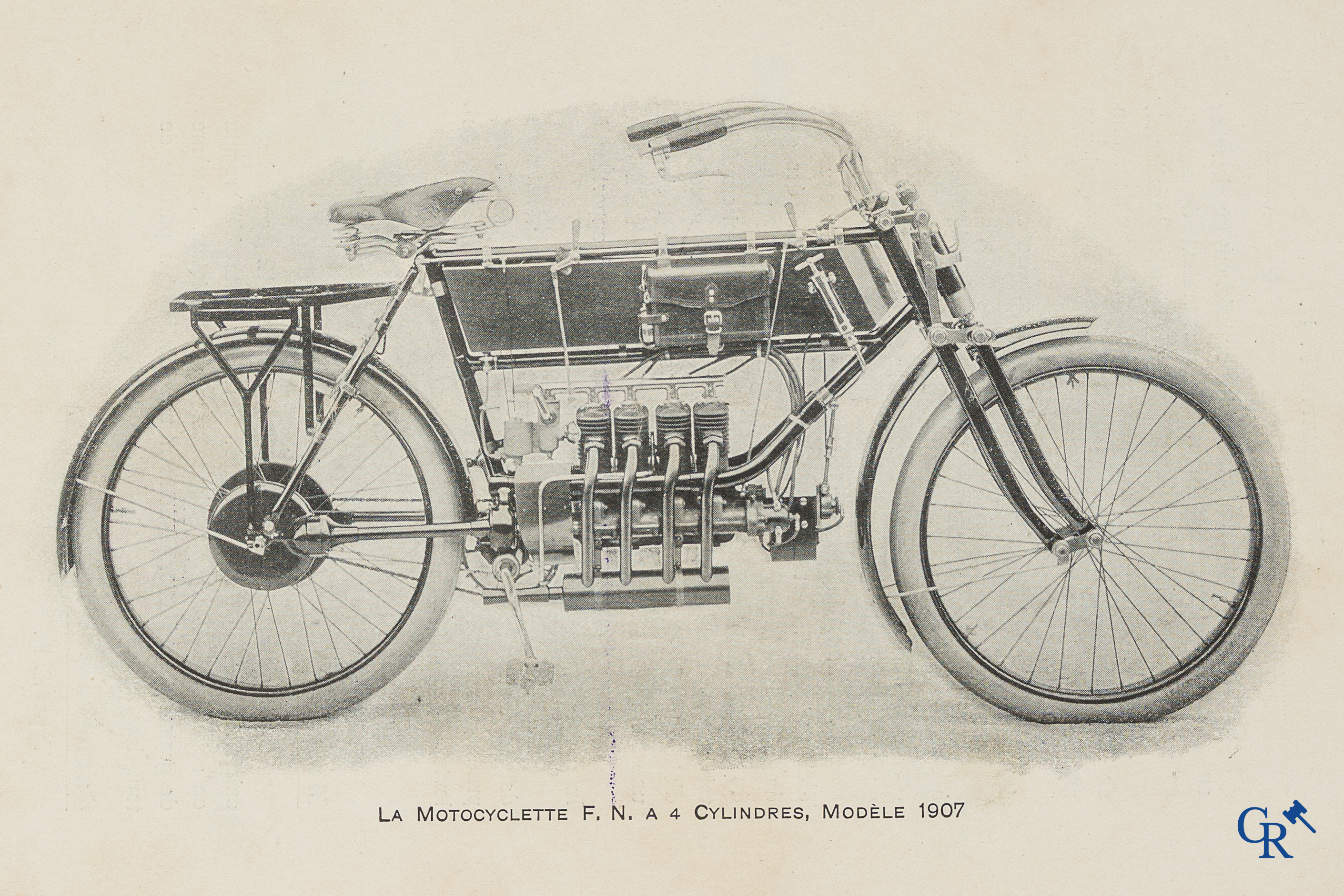 FN. Fabrique Nationale. Publicity leaflet-manual for the 4 cylinder motorcycle F.N., model 1907.