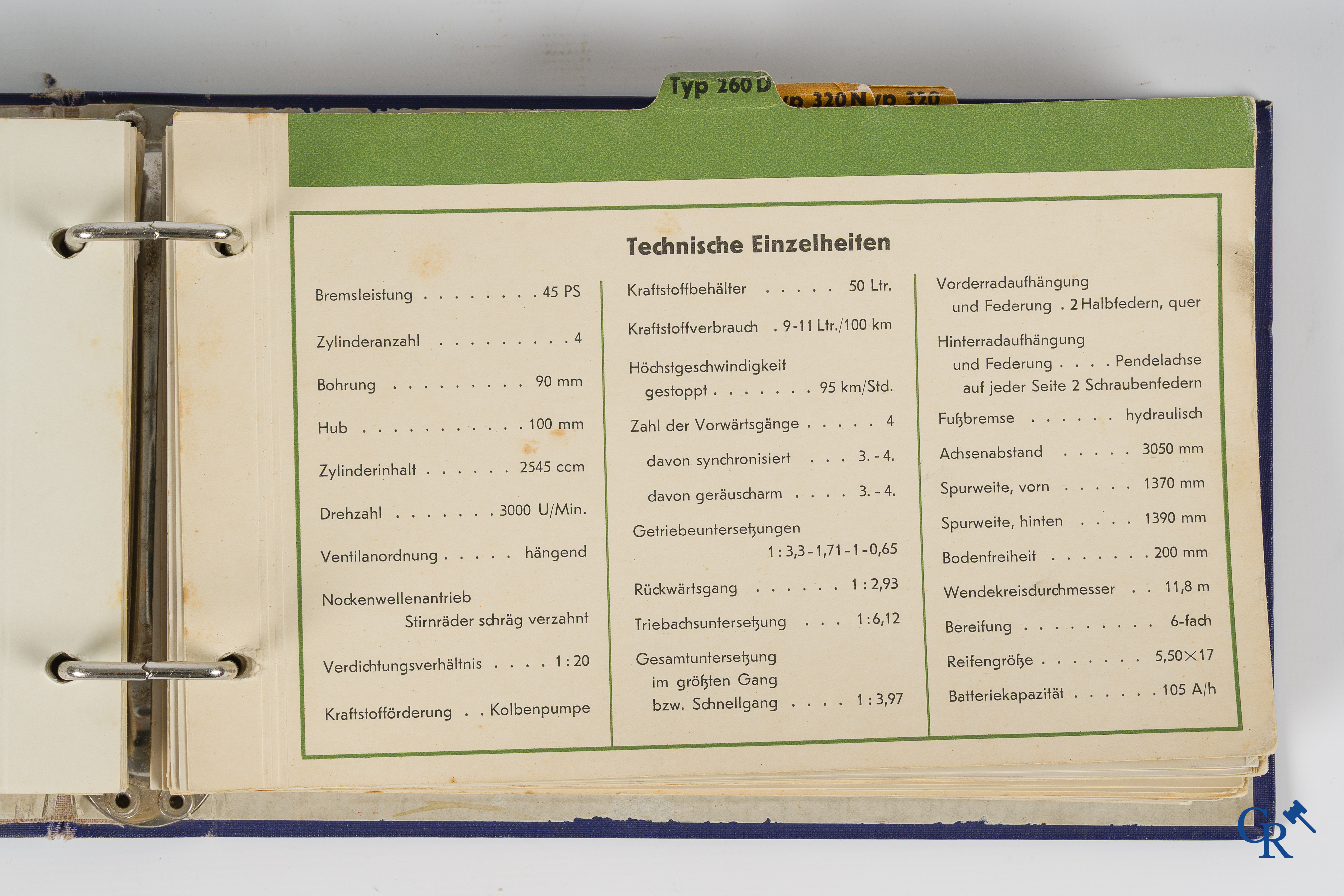 Mercedes-Benz Photodienst. Daimler-Benz A.G. Map with photo collection from 1937. Visual Department, Stuttgart.