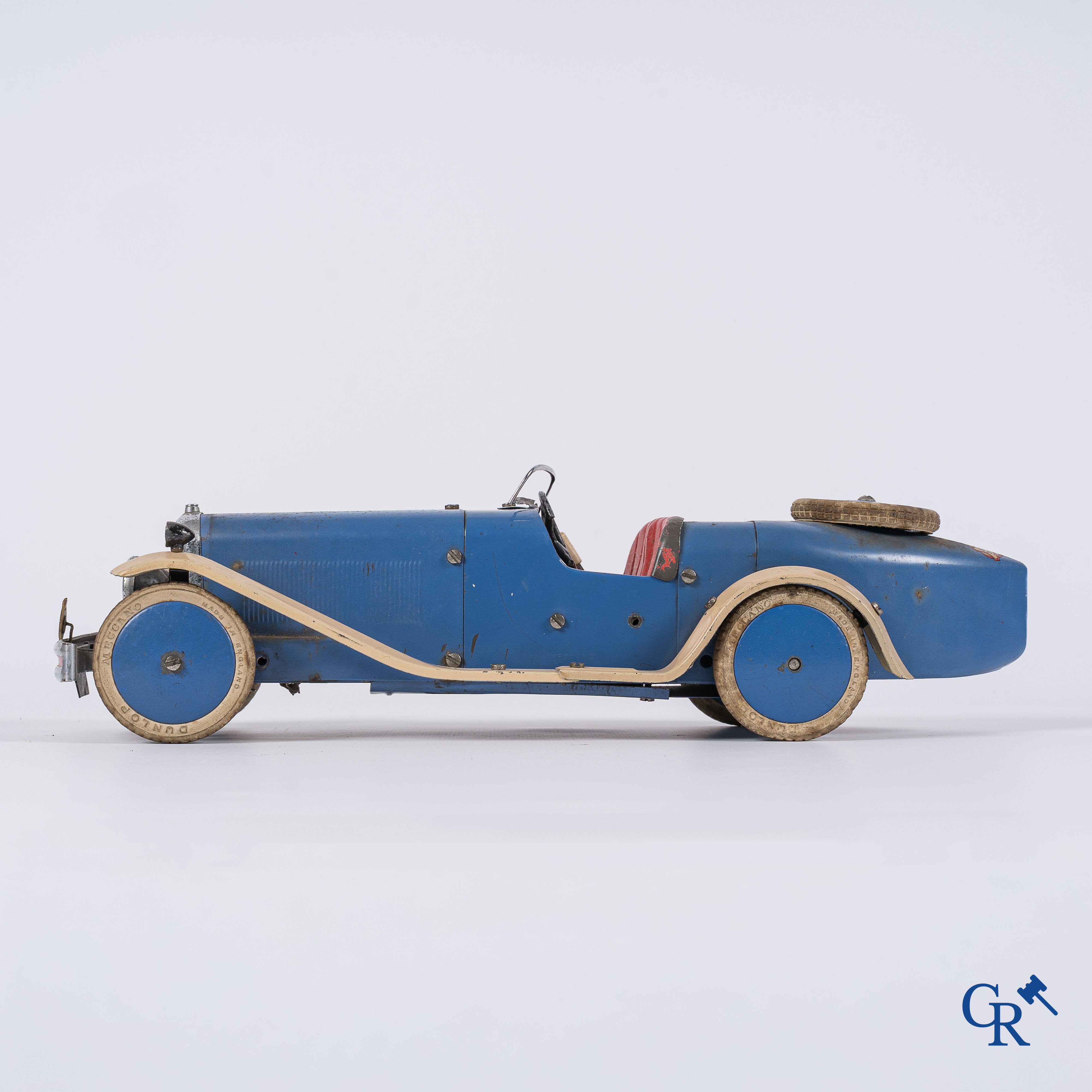 Old toys. Meccano No. 2 Constructor Car. Metal with winding mechanism. 1930's.