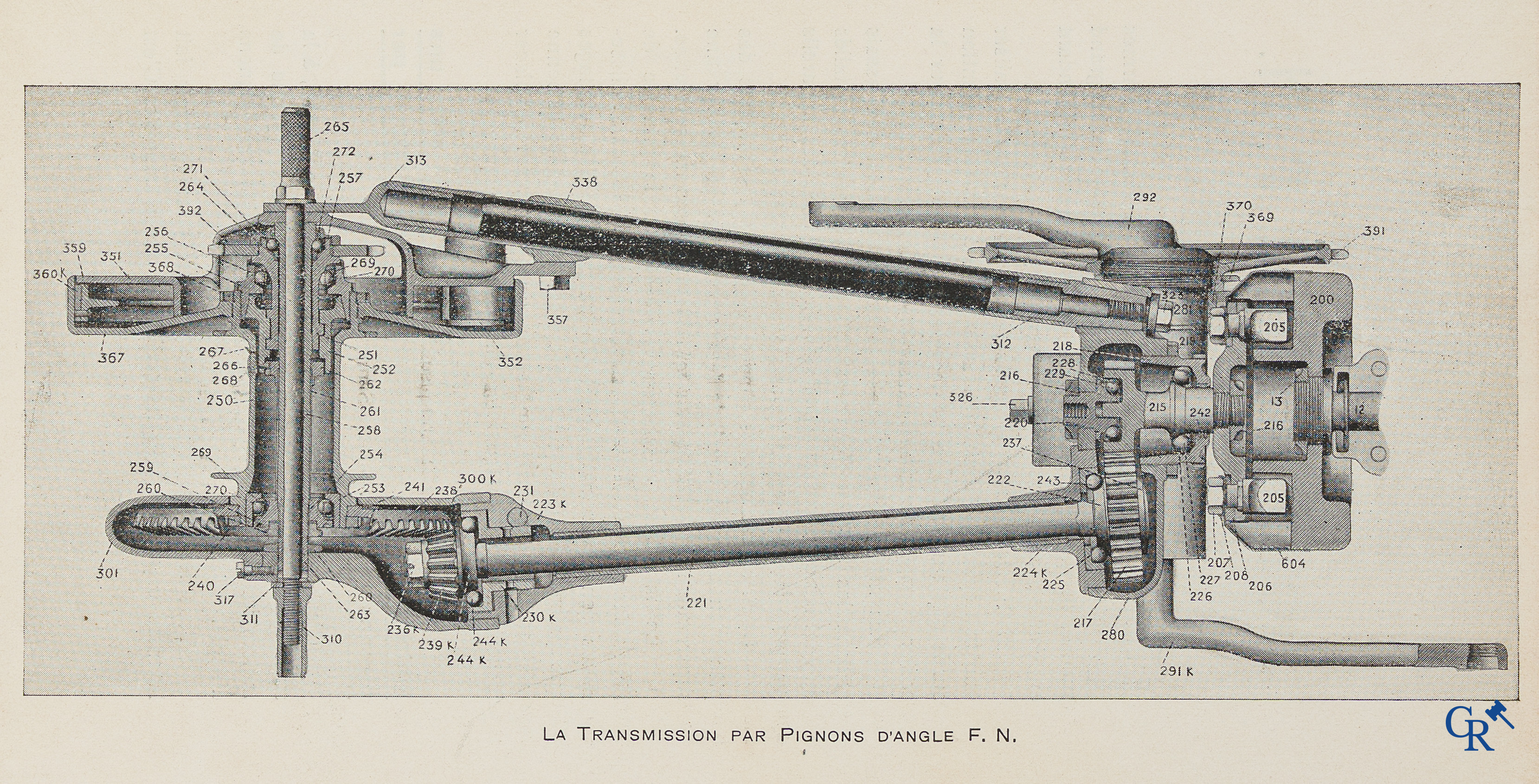 FN. Fabrique Nationale. Publicity leaflet-manual for the 4 cylinder motorcycle F.N., model 1907.