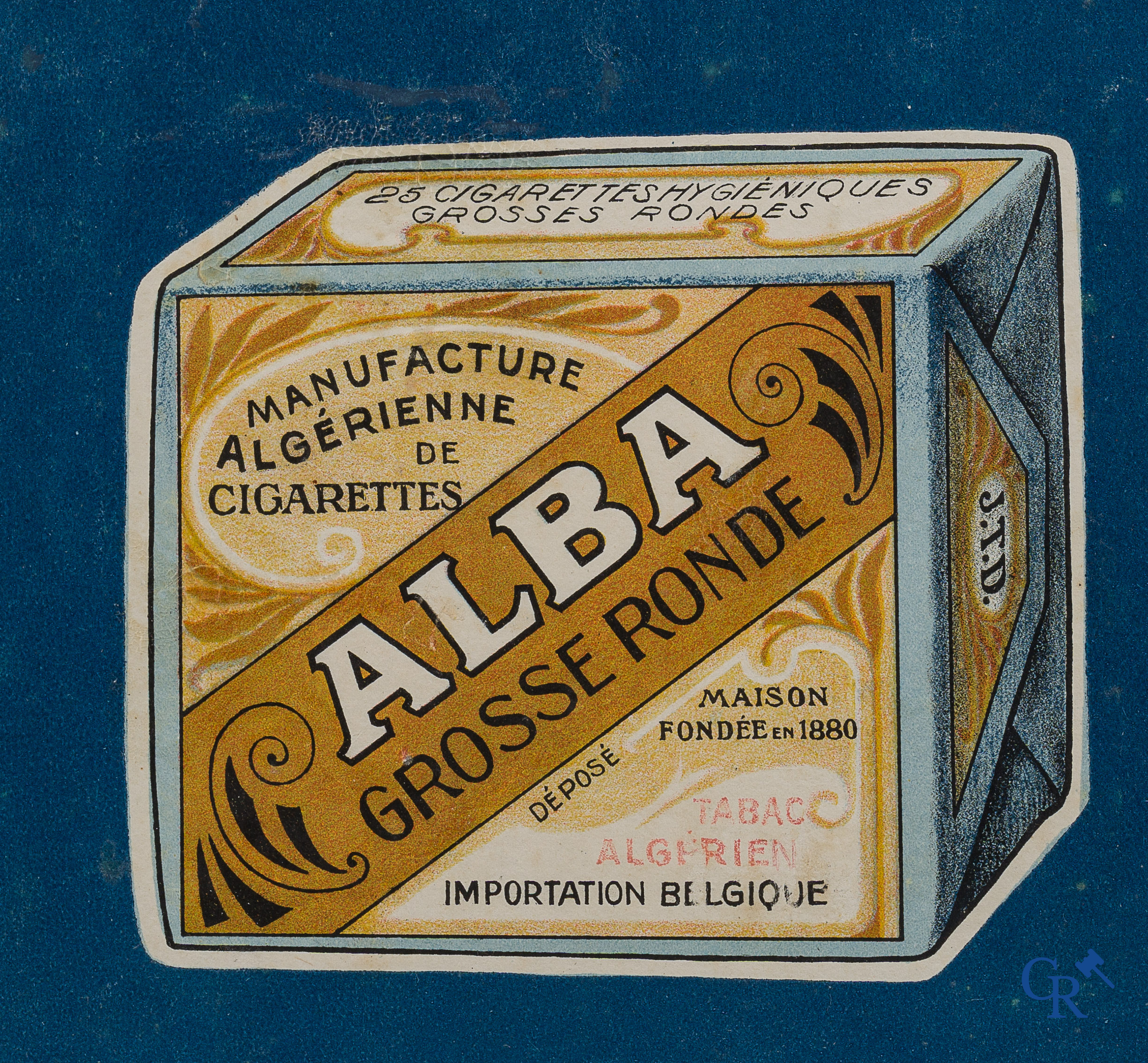 Cigarettes Alba. Original publicity poster for the Manufacture Algérienne de Cigarettes et Tabac. Circa 1925.