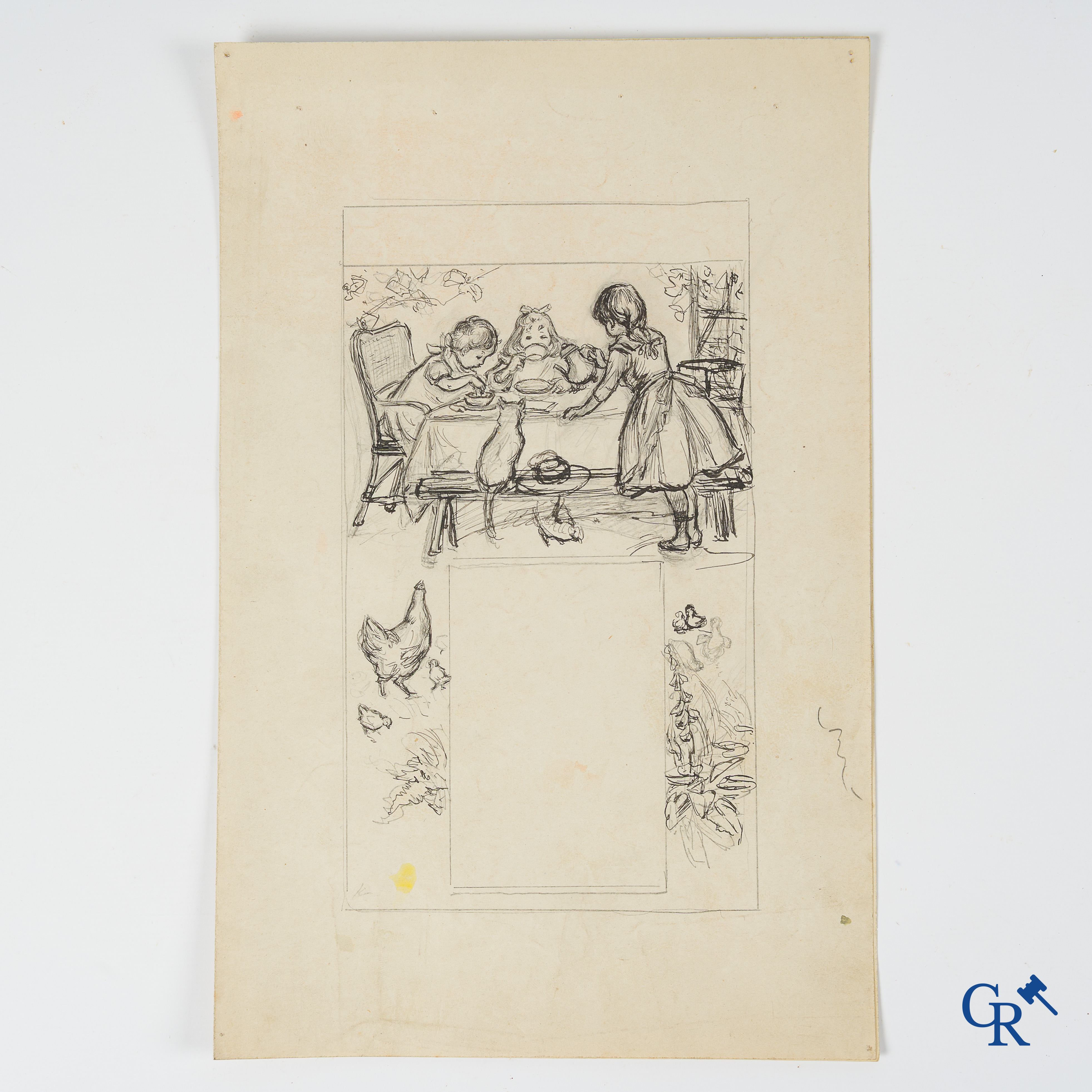 Firmin Bouisset (1859-1925) Origineel voorstel voor een publiciteitskalender voor de producten van Maggi.
