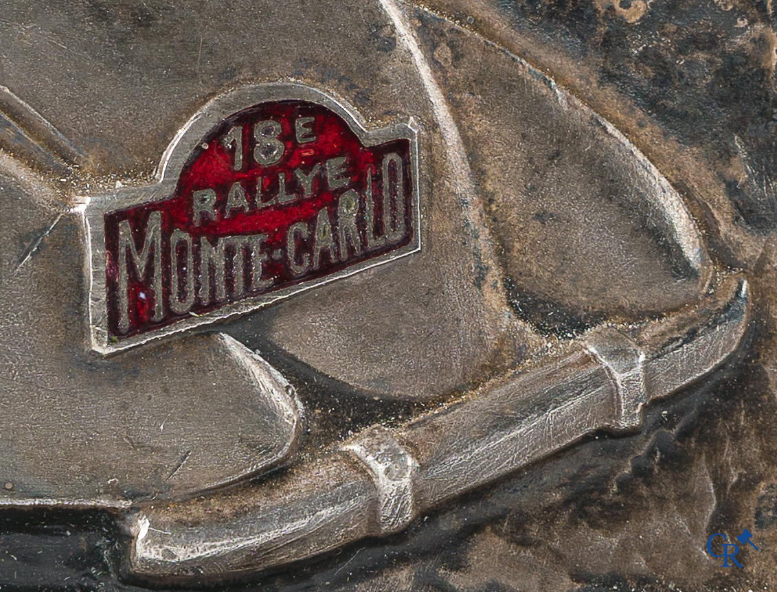 Automobilia. Original bronze trophy for the 18th Rally Monte Carlo 1939.
