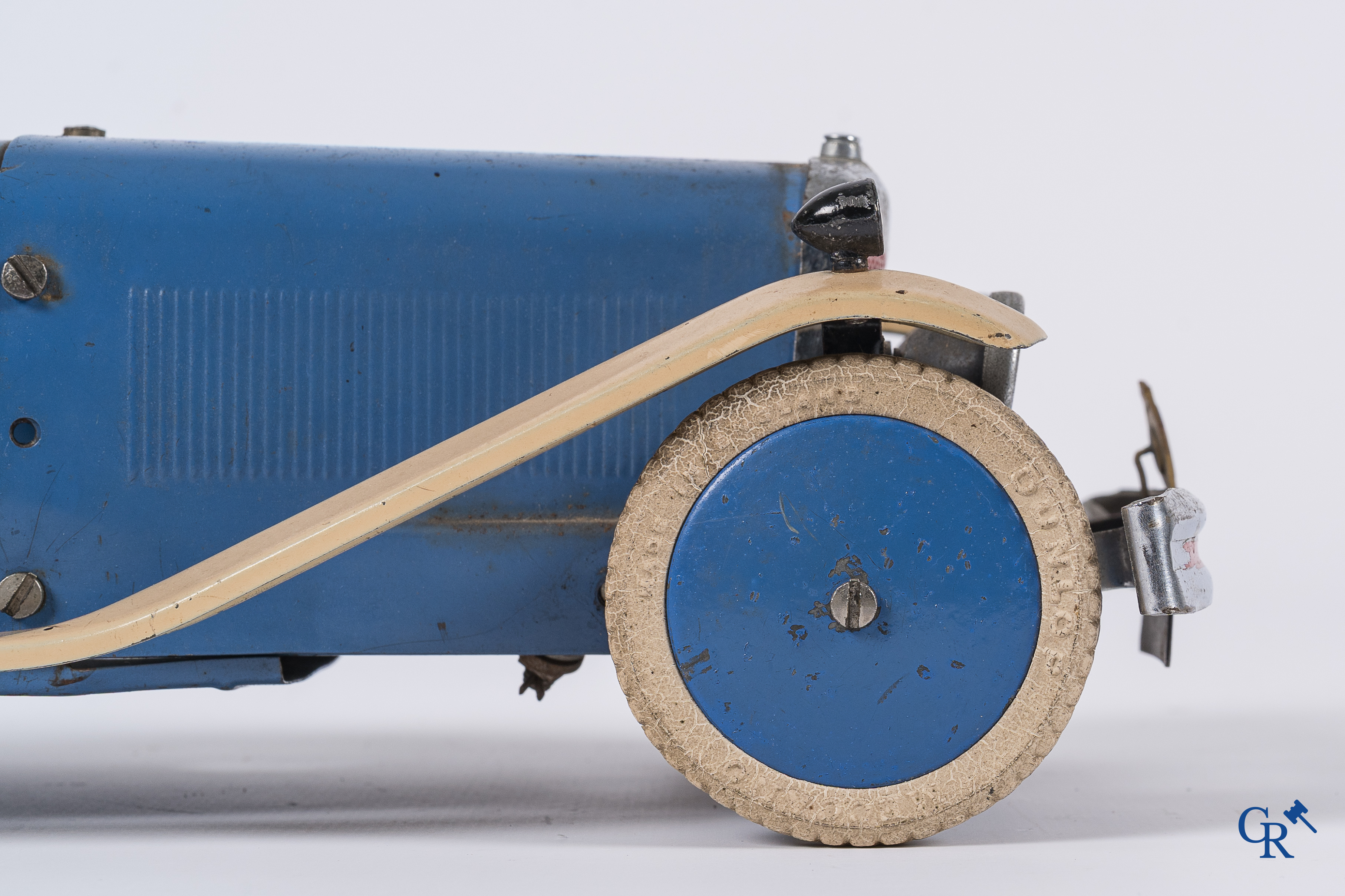 Old toys. Meccano No. 2 Constructor Car. Metal with winding mechanism. 1930's.