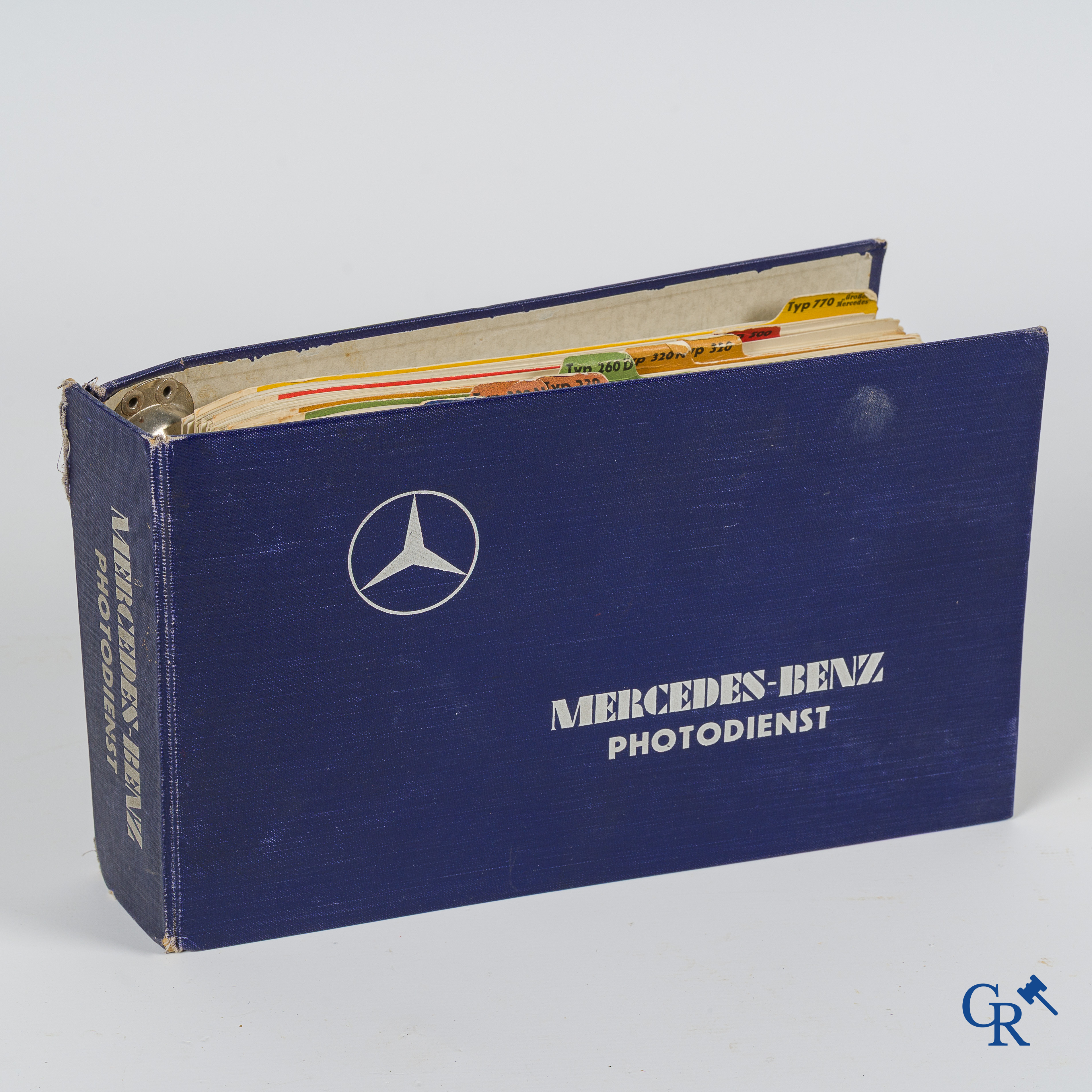 Mercedes-Benz Photodienst. Daimler-Benz A.G. Map with photo collection from 1937. Visual Department, Stuttgart.