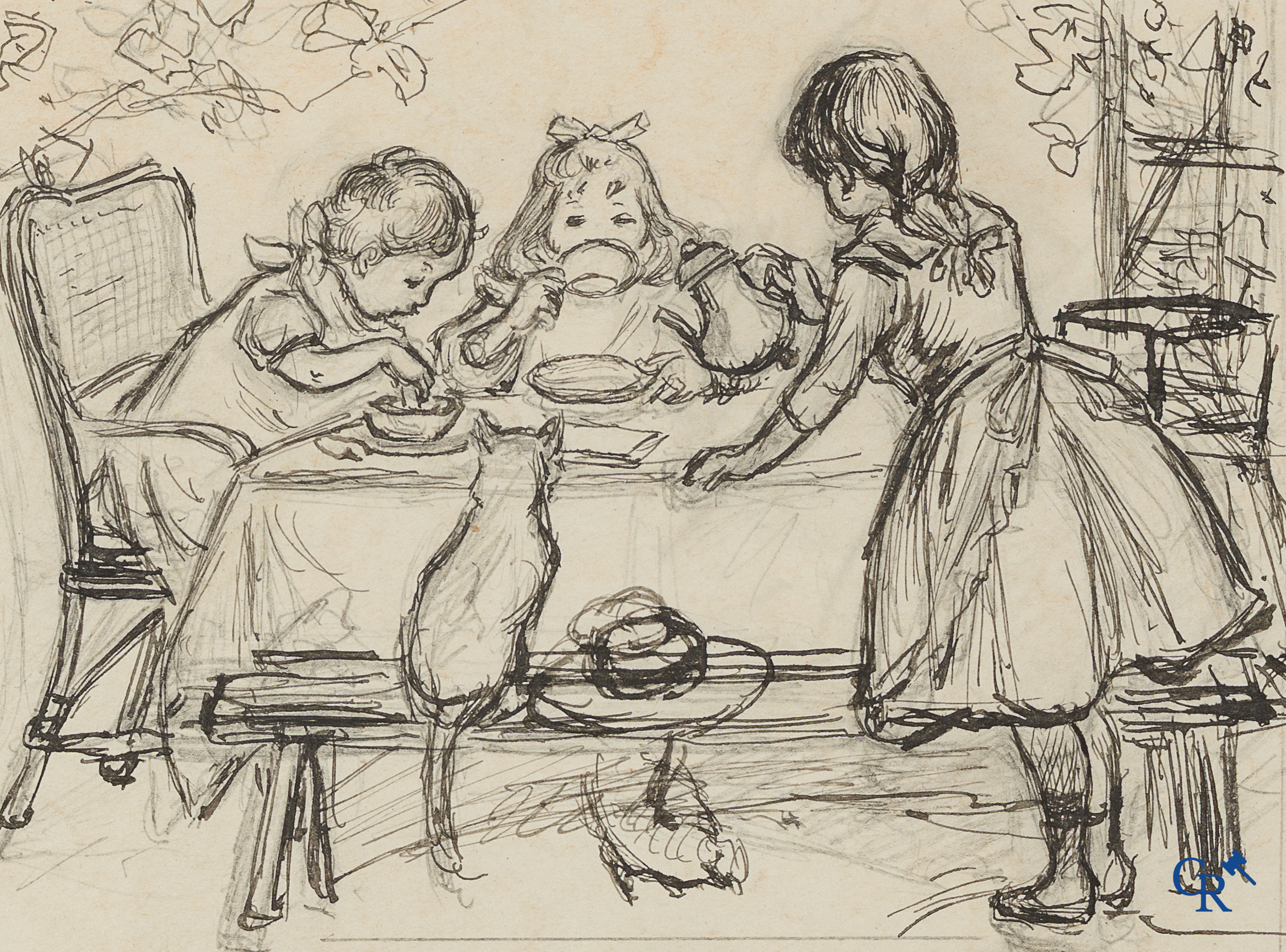 Firmin Bouisset (1859-1925) Original proposal for a publicity calendar for Maggi's products.