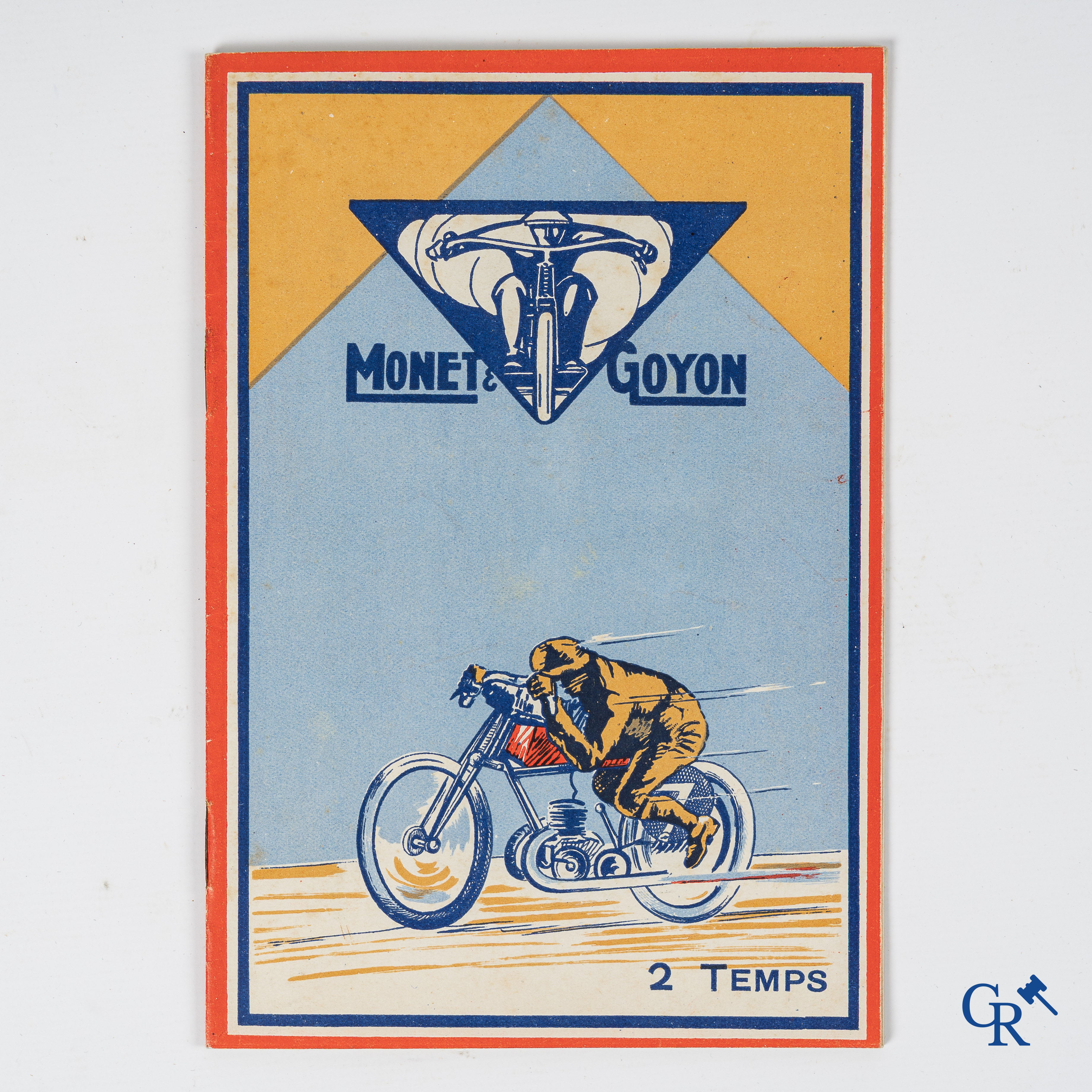 Monet & Goyon. Original lubrication and maintenance book for 2-stroke motorcycles and a flyer for the Super Sport.