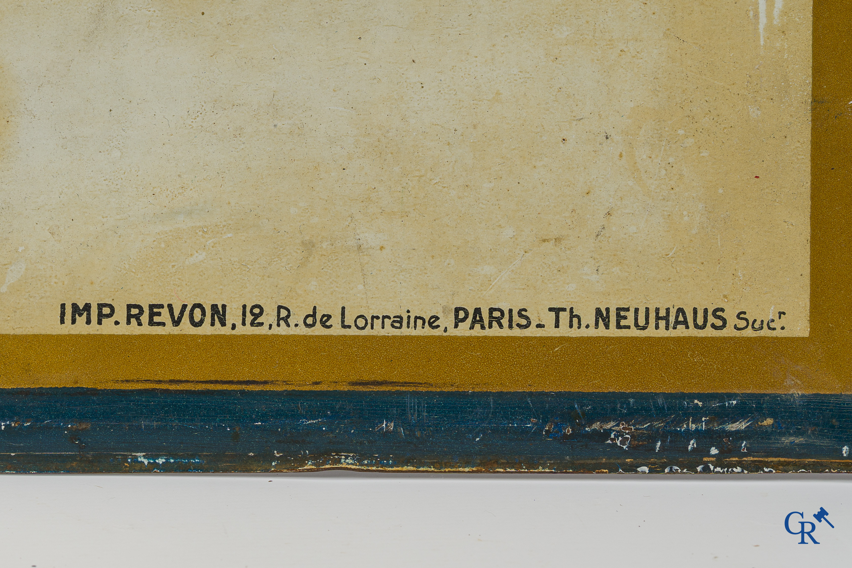 Cycles Teddy, Publicity sign in painted metal for the French bicycle brand Teddy, circa 1910-1920.