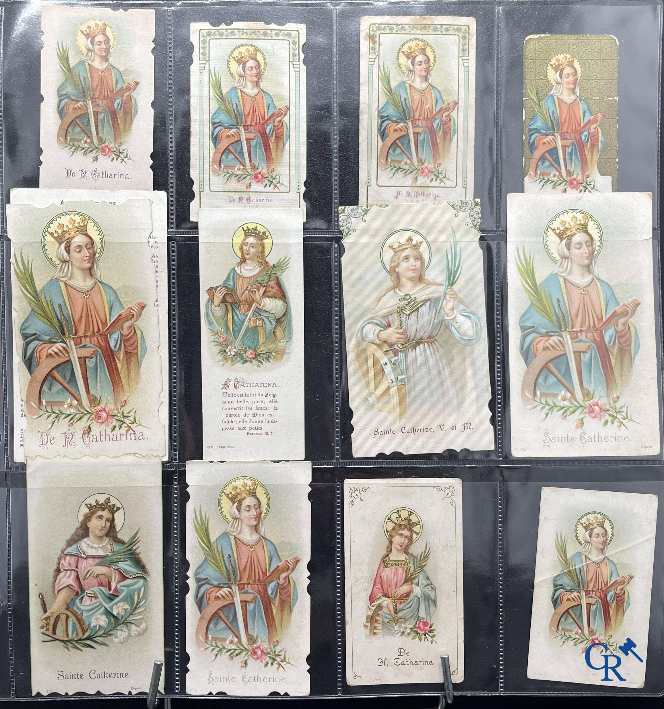 Sainte Catherine, Collection intéressante comprenant des images pieuses, canivets et des estampes de dévotion, etc. XVIIIe-XIXe et XXème siècles.