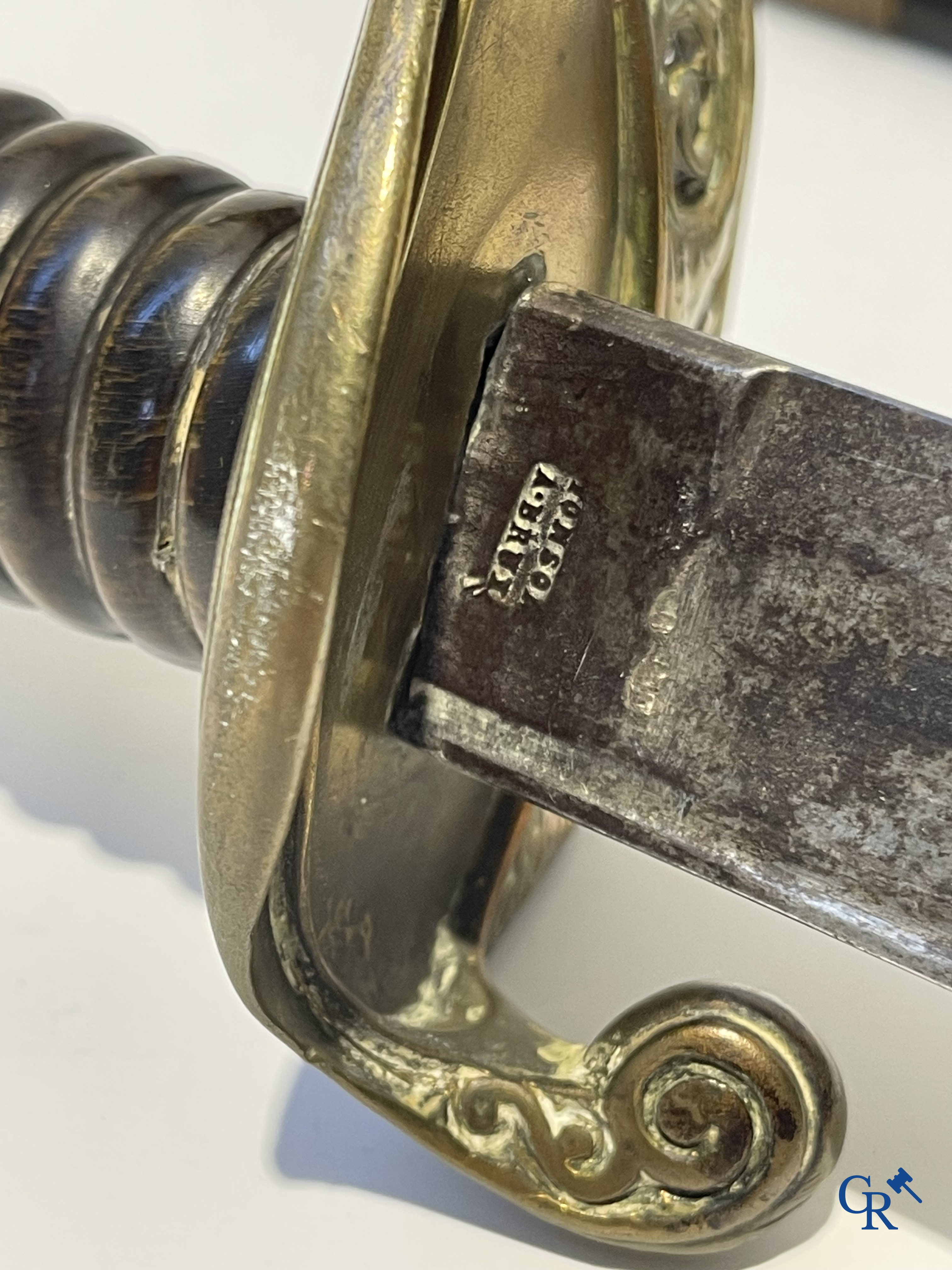 Fonson Bruxelles, a Belgian officer's parade sword. Manuffre. Allé de Châtellerault. 19th century.