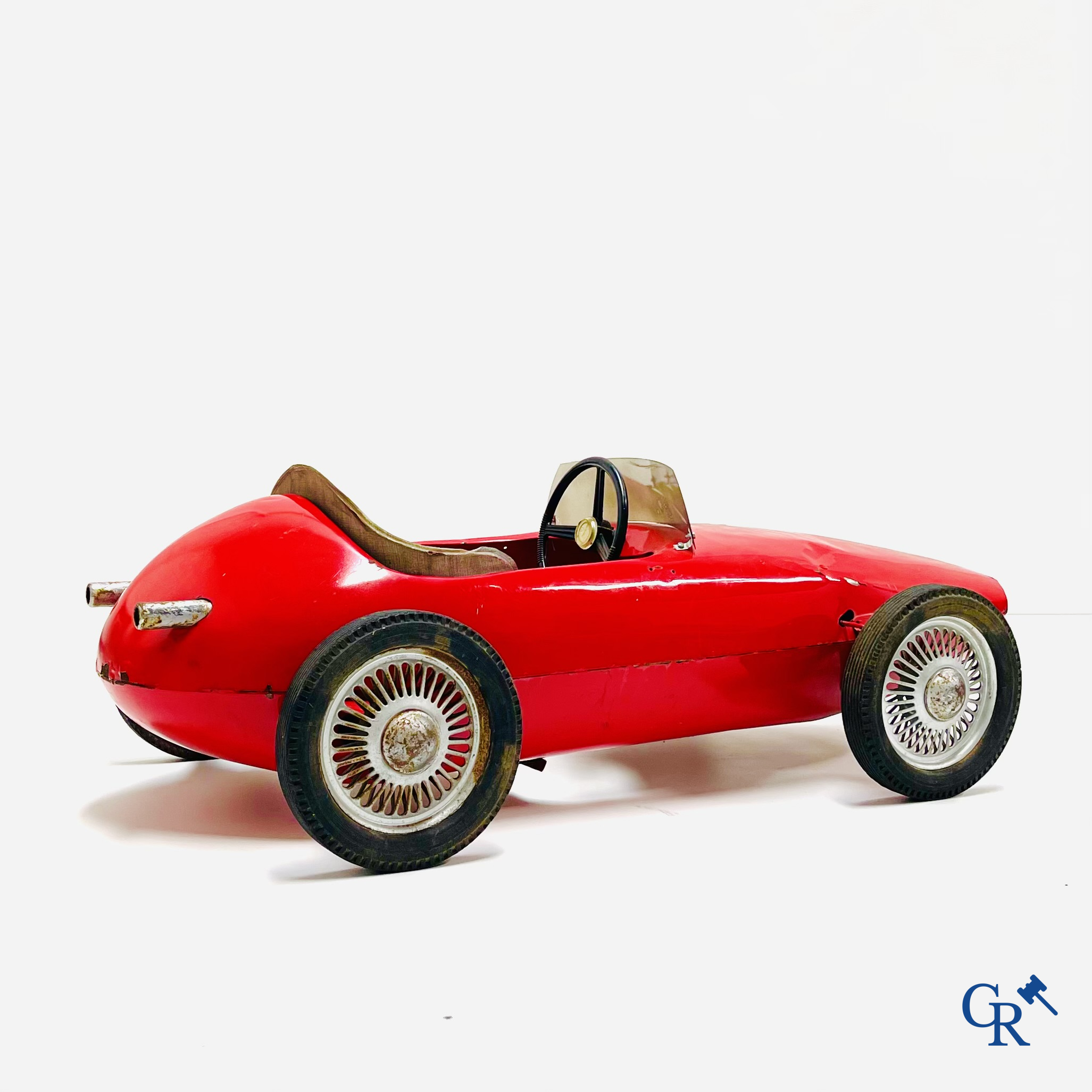 Trapauto model Ferrari F1, waarschijnlijk Morellet Guerineau, Jaren '60.