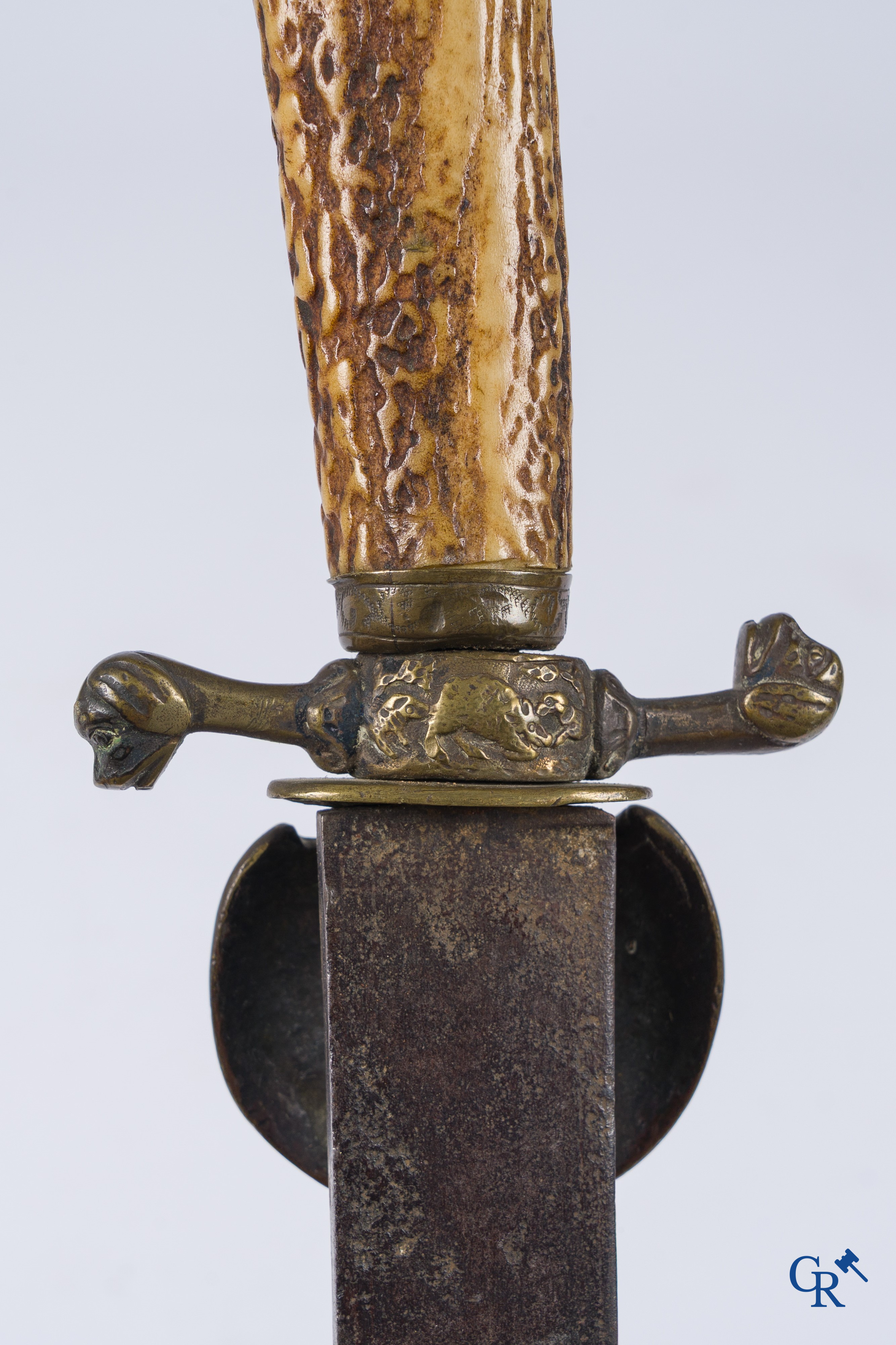 An antique hunting dagger and a sword. 17th-18th century.