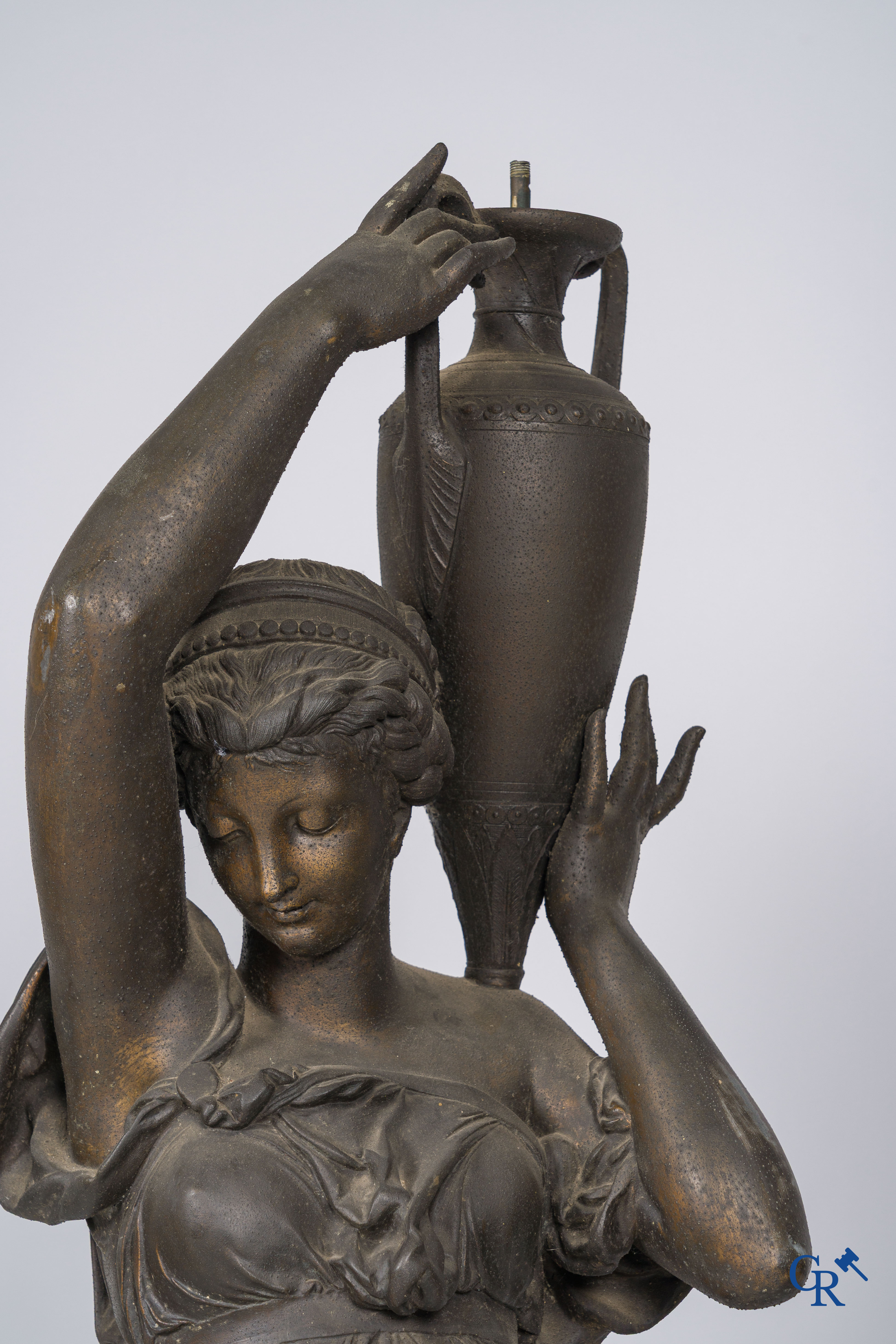Albert-Ernest Carrier-Belleuse and Jean Boy foundry, 116 Rue de Turenne, Paris. Pair of water carriers. Circa 1860.