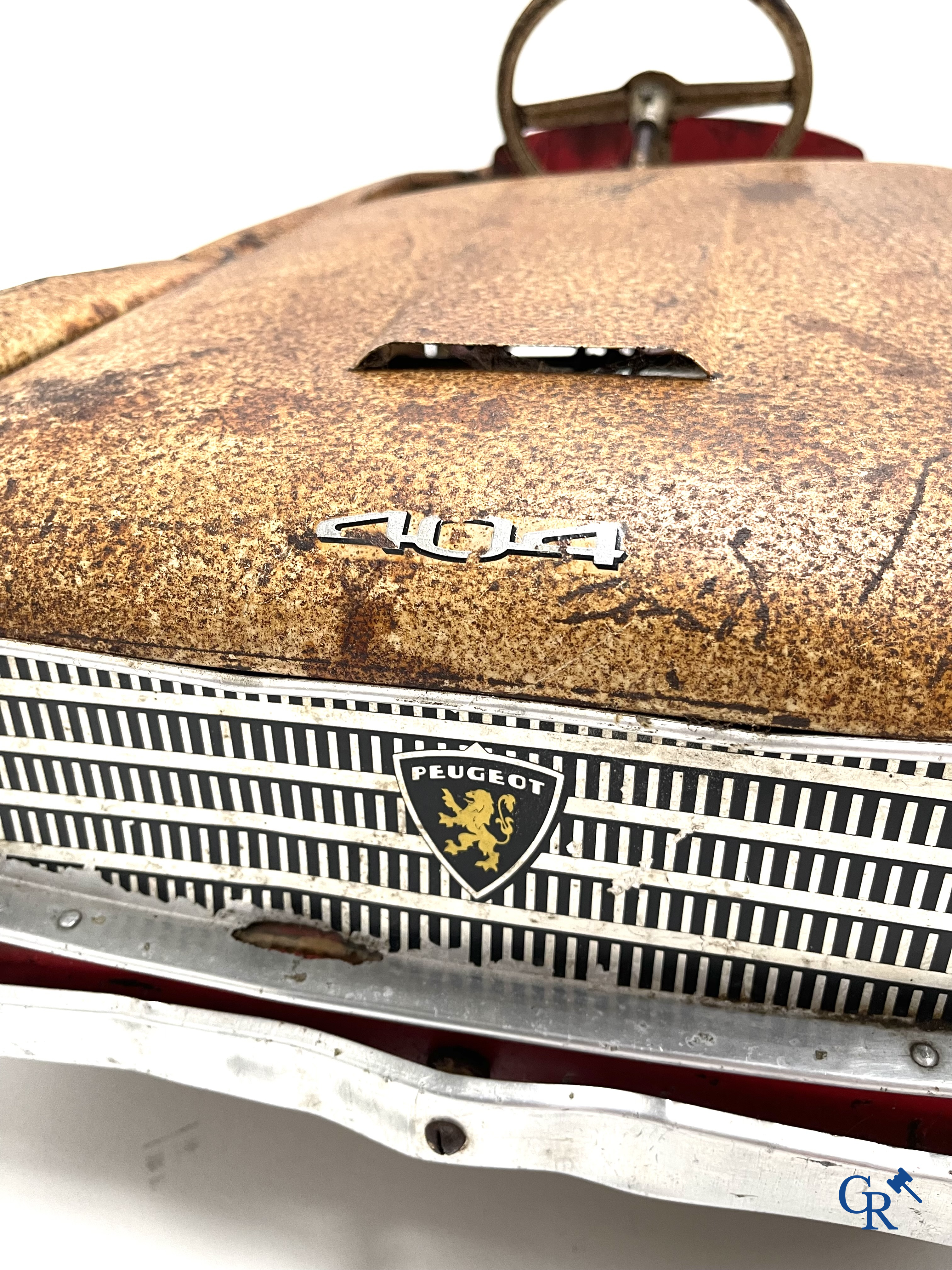 Pedal car, Euréka. Peugeot 404, in original colour. 1960's.