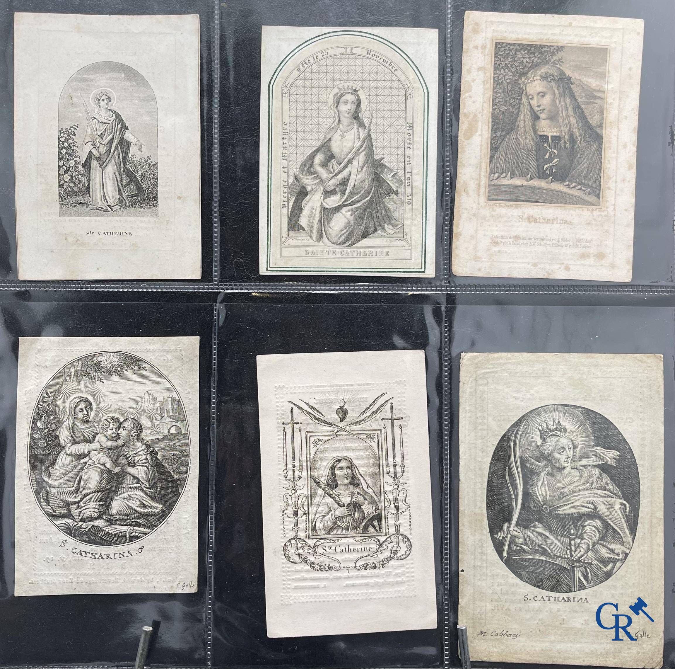 Sainte Catherine, Collection intéressante comprenant des images pieuses, canivets et des estampes de dévotion, etc. XVIIIe-XIXe et XXème siècles.