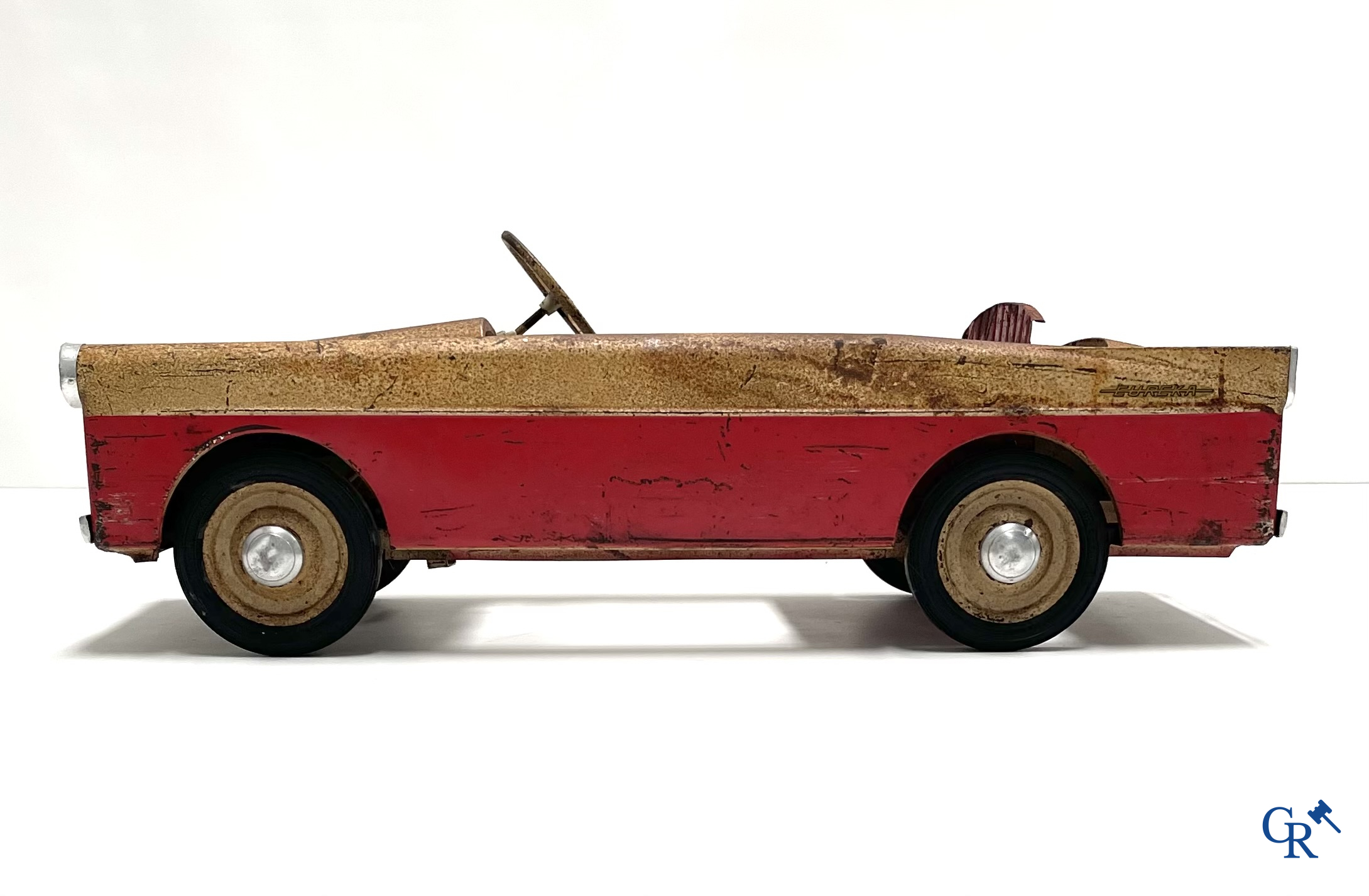 Pedal car, Euréka. Peugeot 404, in original colour. 1960's.