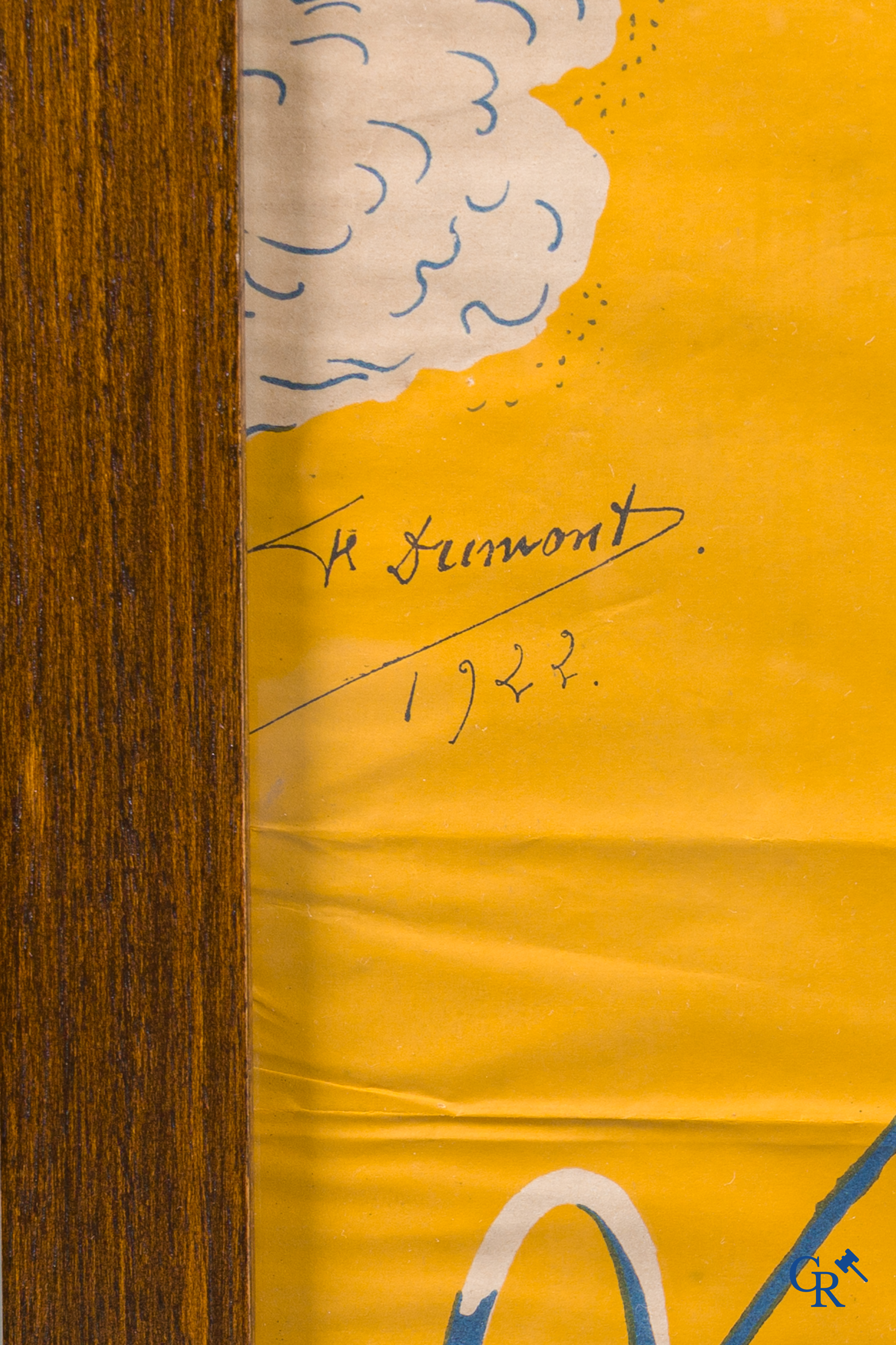 Dumont François (1886-1962) La Panne. Zeldzame affiche voor de Belgische kuststad De Panne. Gedateerd 1923.