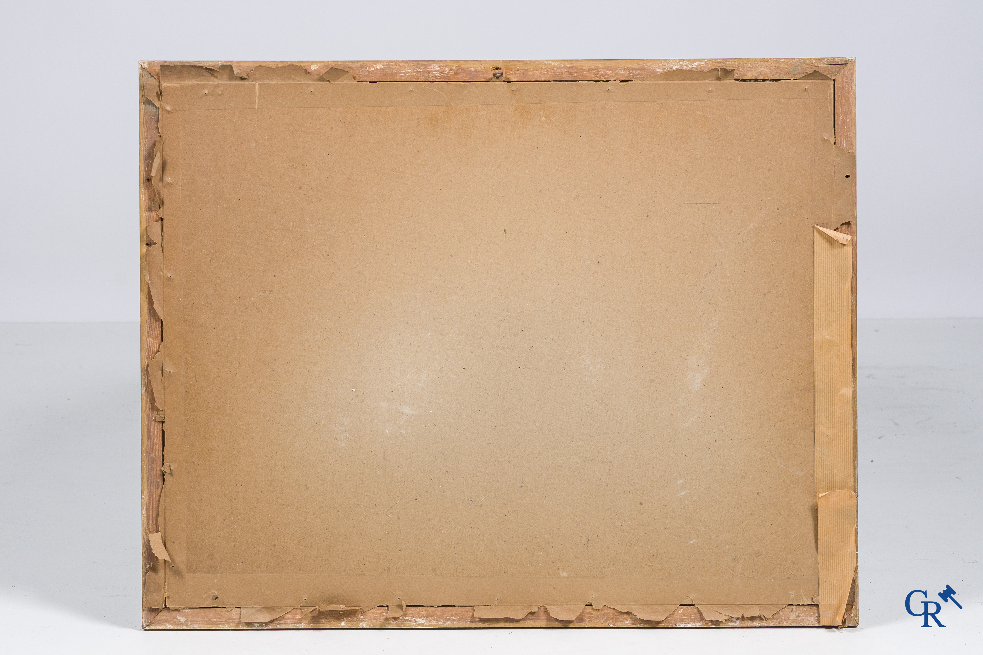 Vue de la Couronne Trajanne et l'Eglise Ste Marie à Rome. Gravure colorée. Avril & Storck.