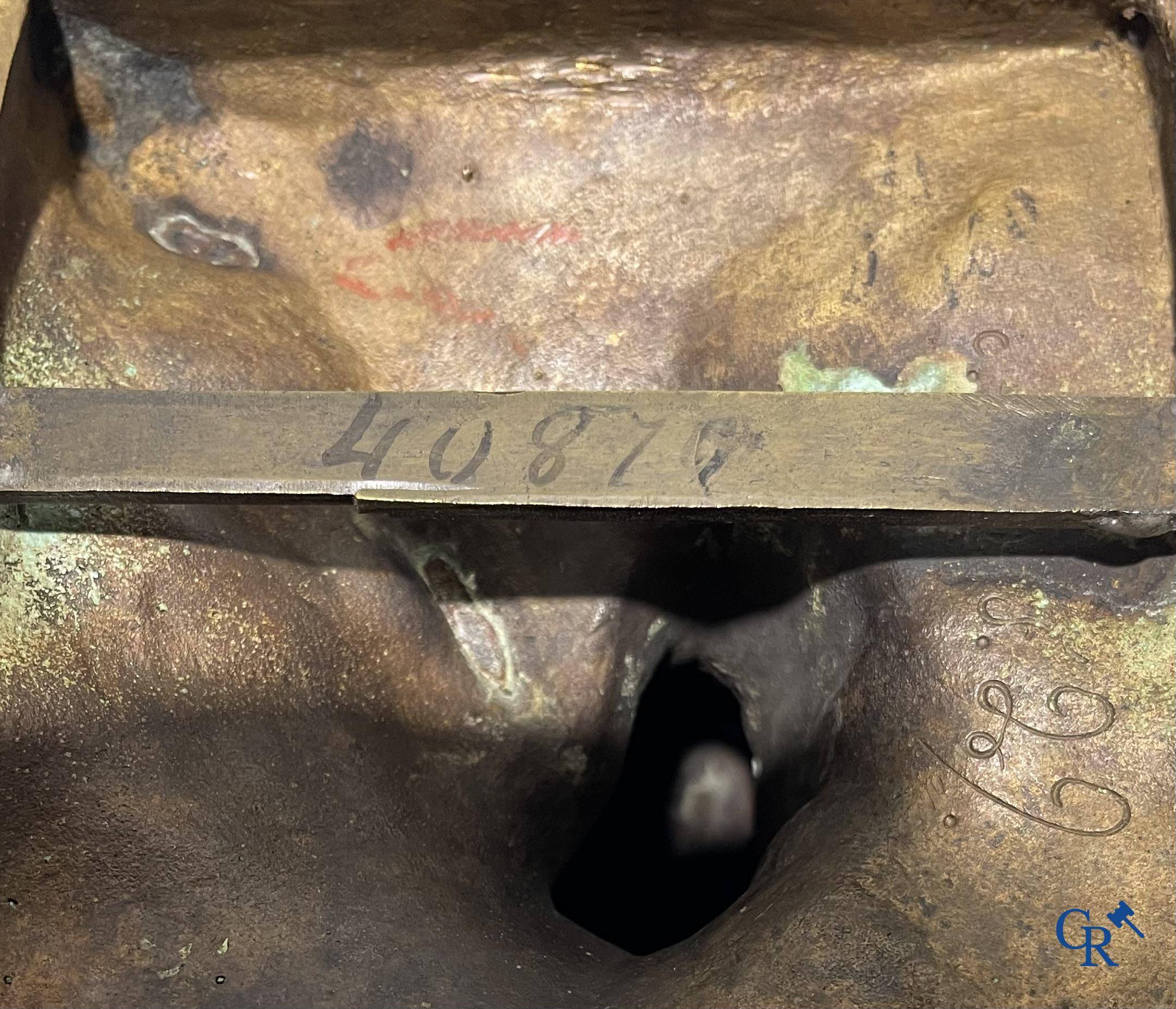 Antoine Coyzevox (après) Représentation finement sculptée de Vénus avec Cupidon. F. Barbedienne Fondeur.