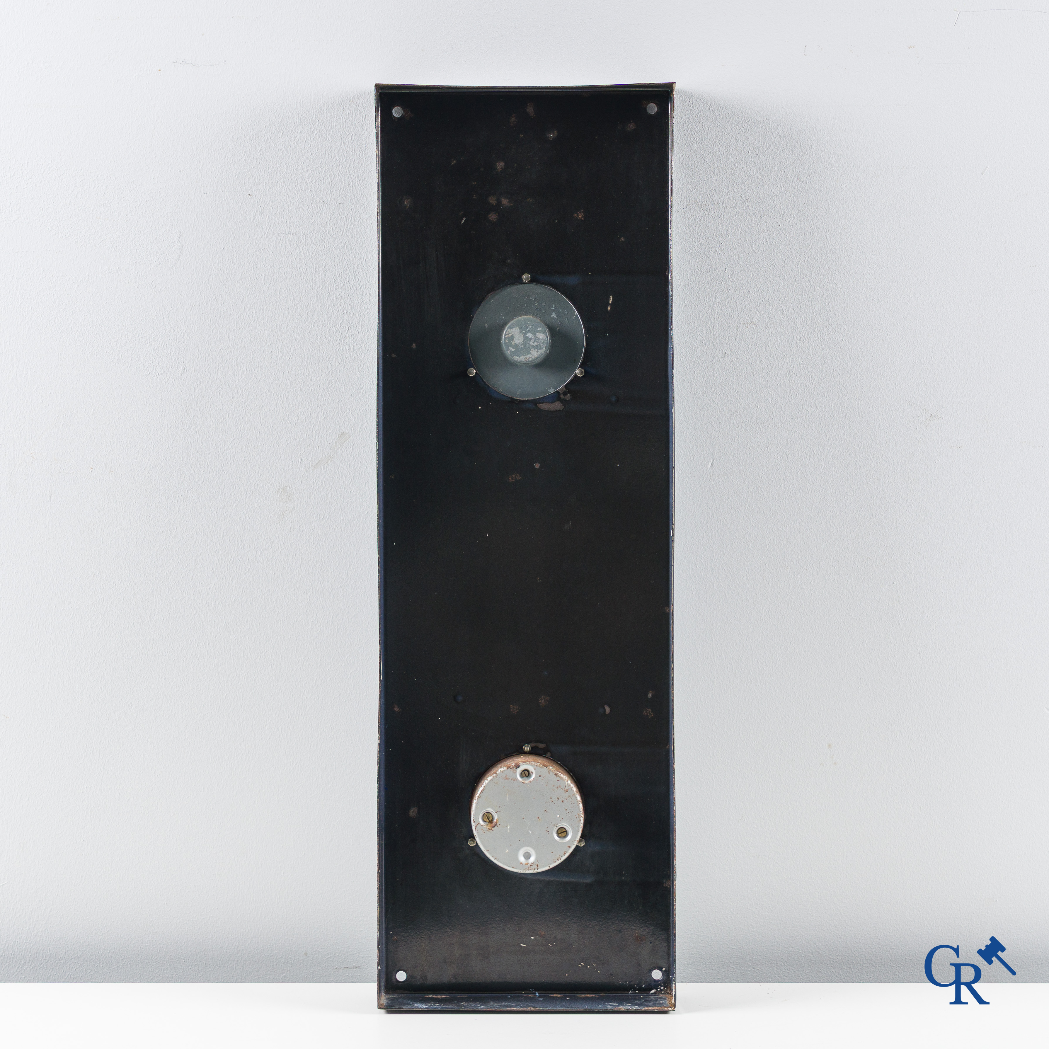 Potasse D'Alsace, emaille reclamebord met ingewerkte thermometer. 50'er jaren.