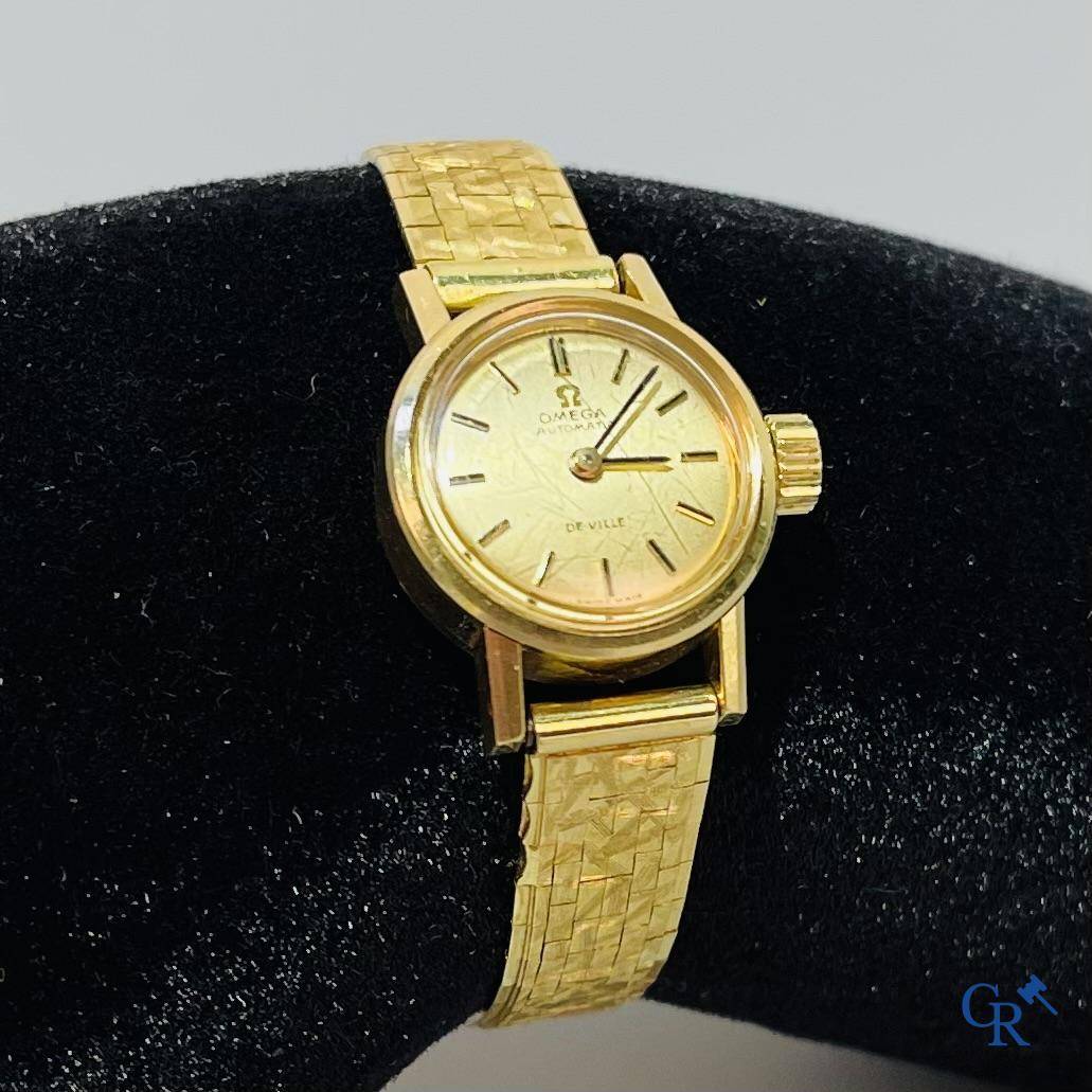Montres, montre-bracelet pour femme Omega Automatic De Ville en or 750°/00.