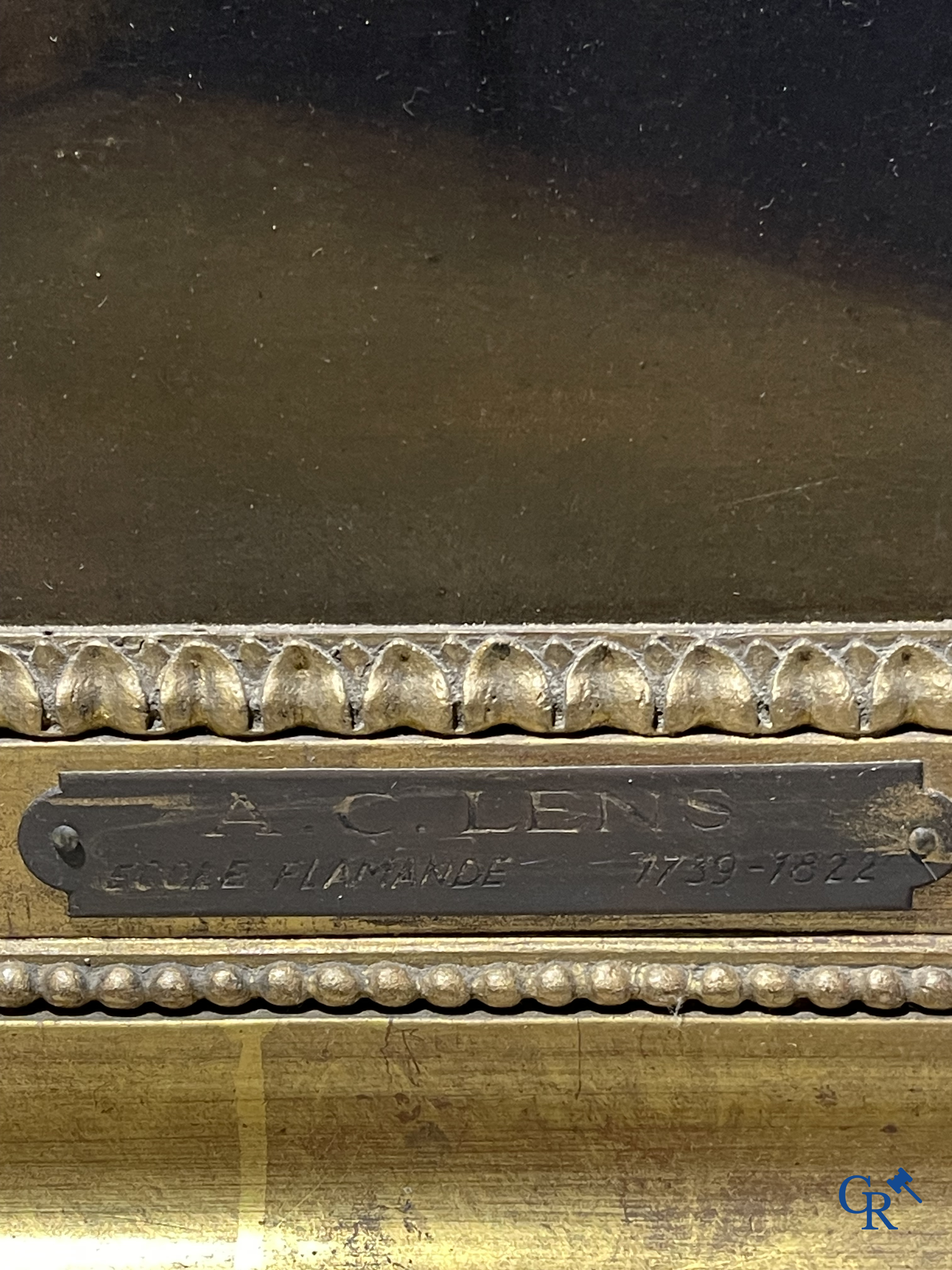 Andries Cornelis Lens (1739-1822) Oil on canvas. Painting in the typical neoclassical style.