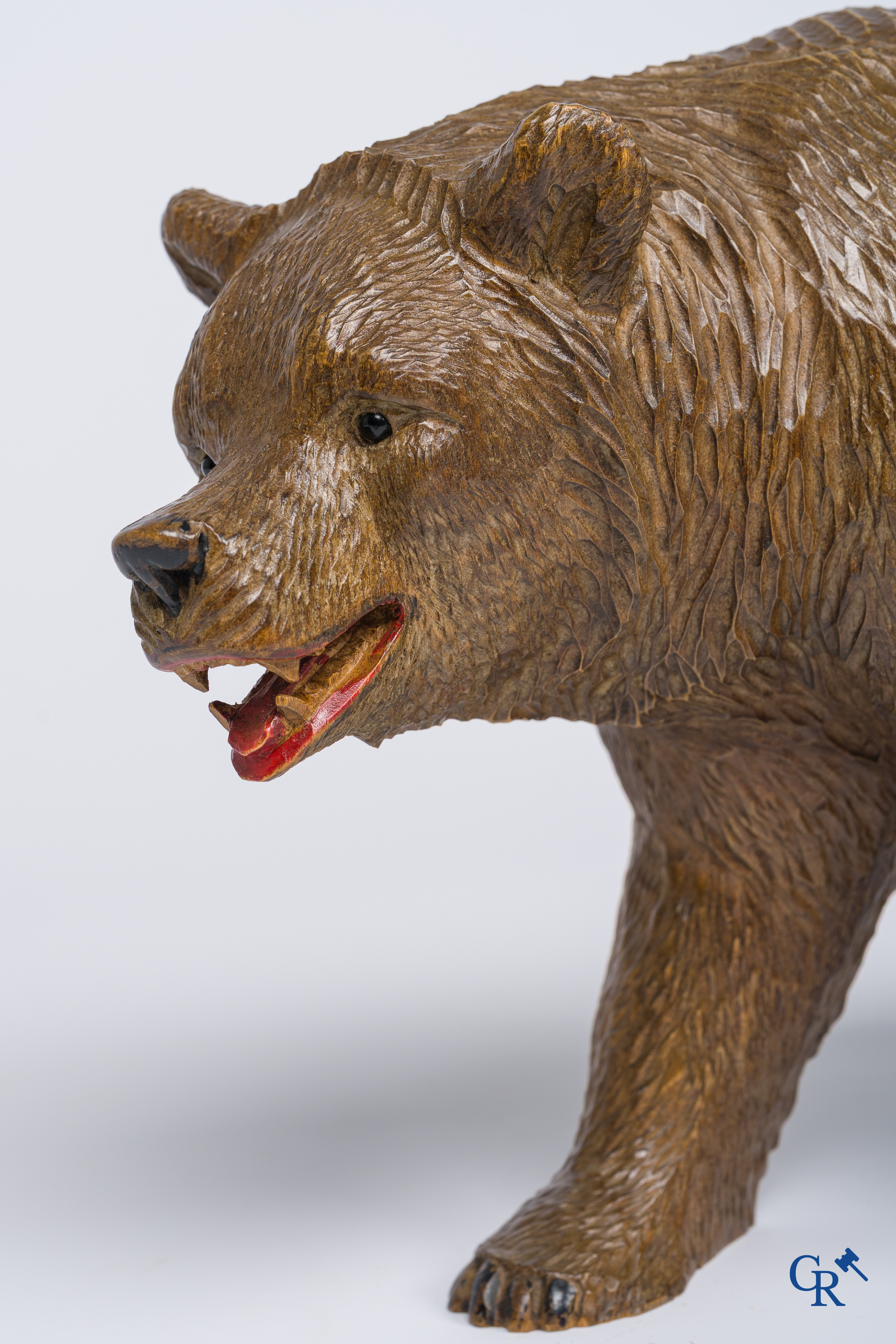 Black Forest. A walking bear in so-called "Black Forest" wood carving.