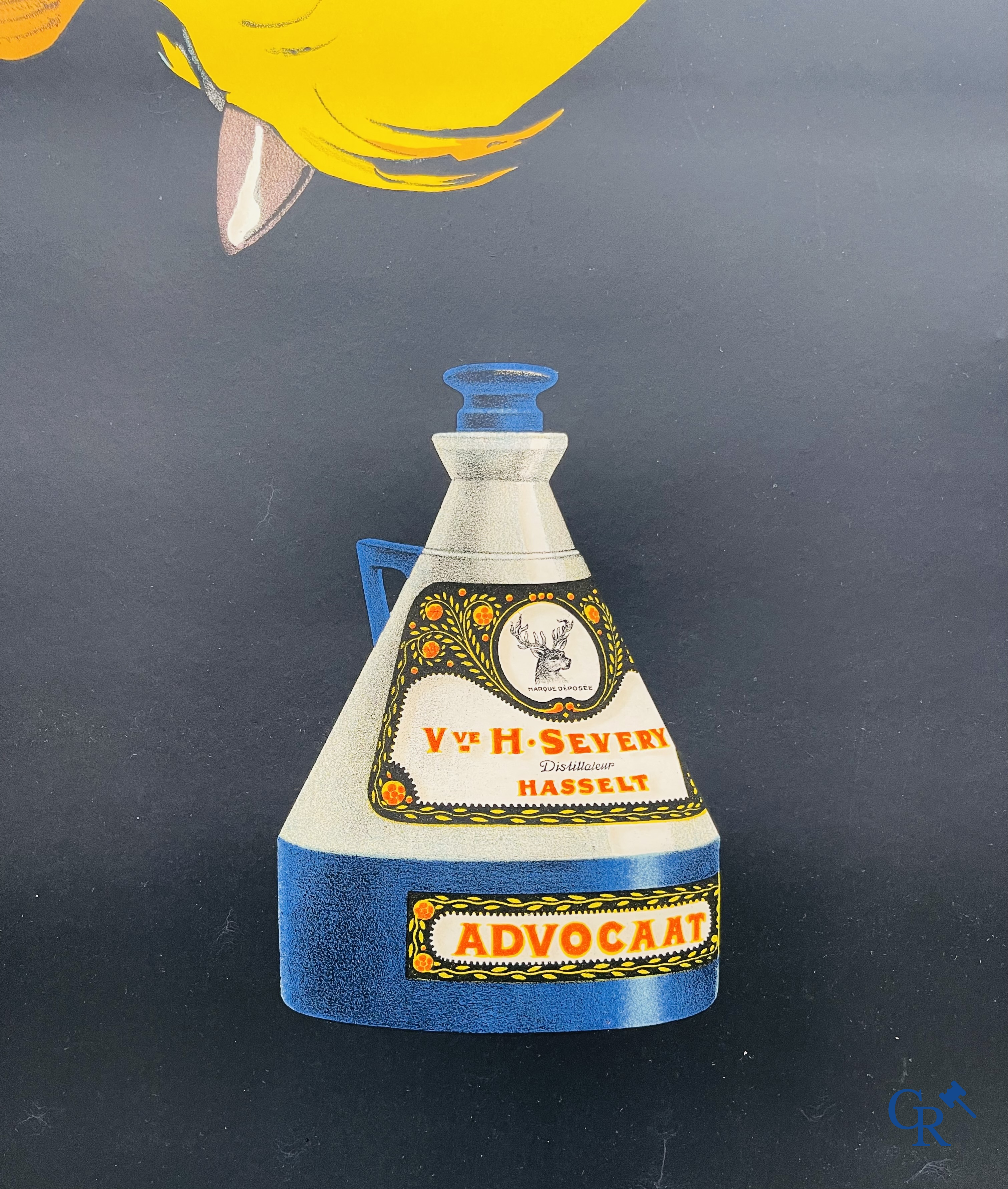 Roger Berckmans, Advertising poster for Liqueurs Severy from distillery Hasselt. Lith. O. De Rycker, Forest Brussels.