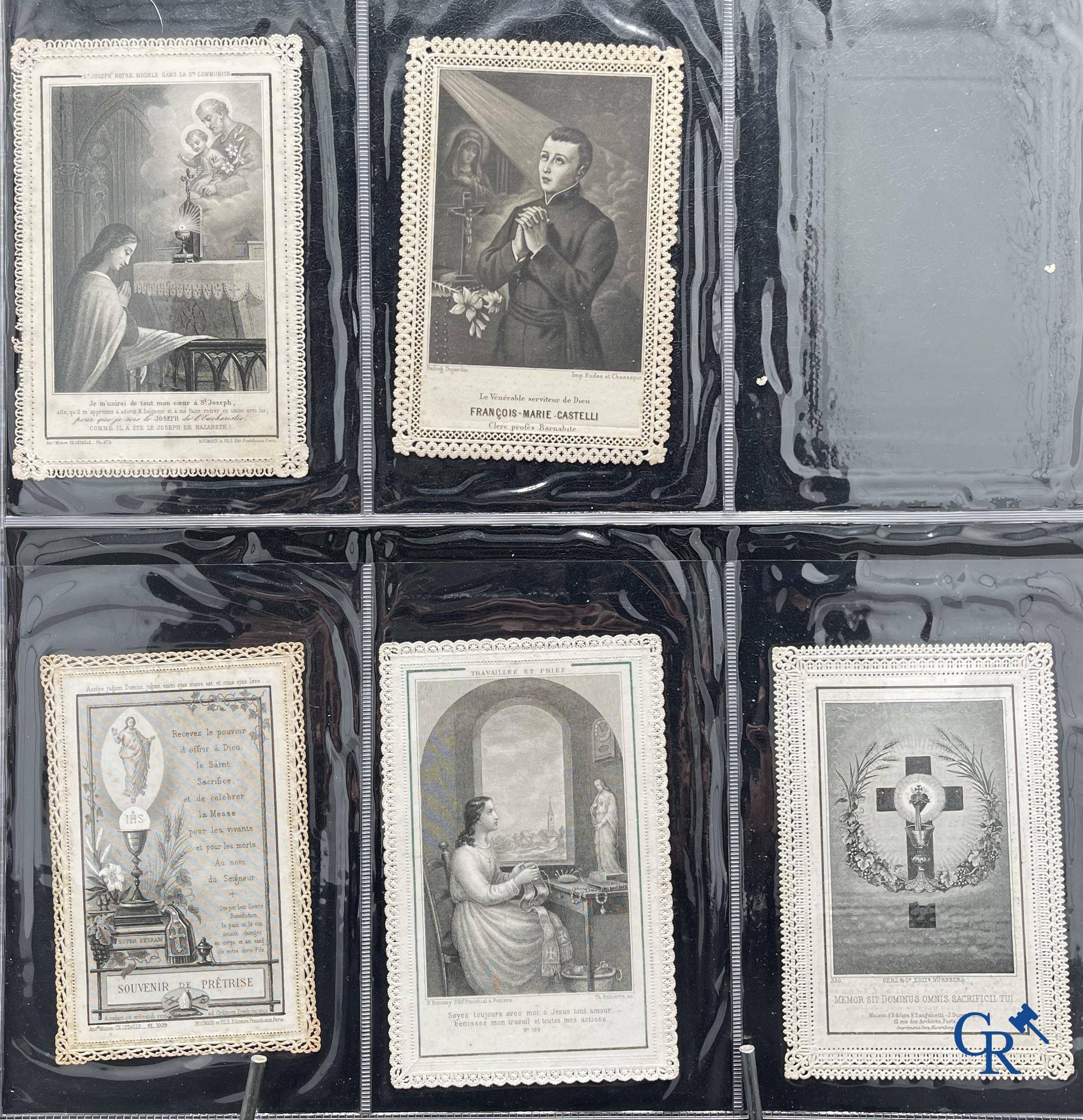 Religious objects: Important collection of pious images and devotion prints, Flanders, 17th-18th-19th centuries.