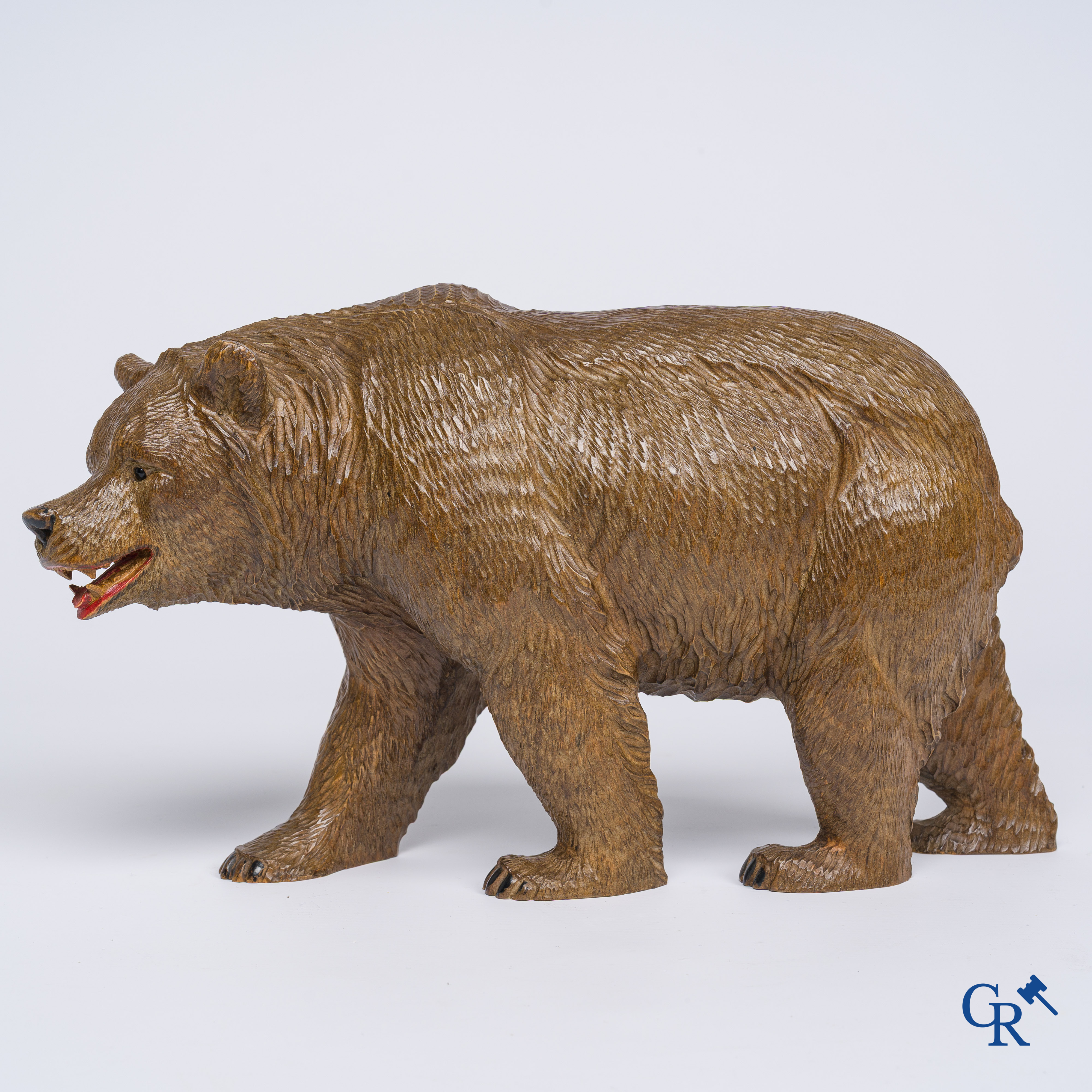 Black Forest. A walking bear in so-called "Black Forest" wood carving.