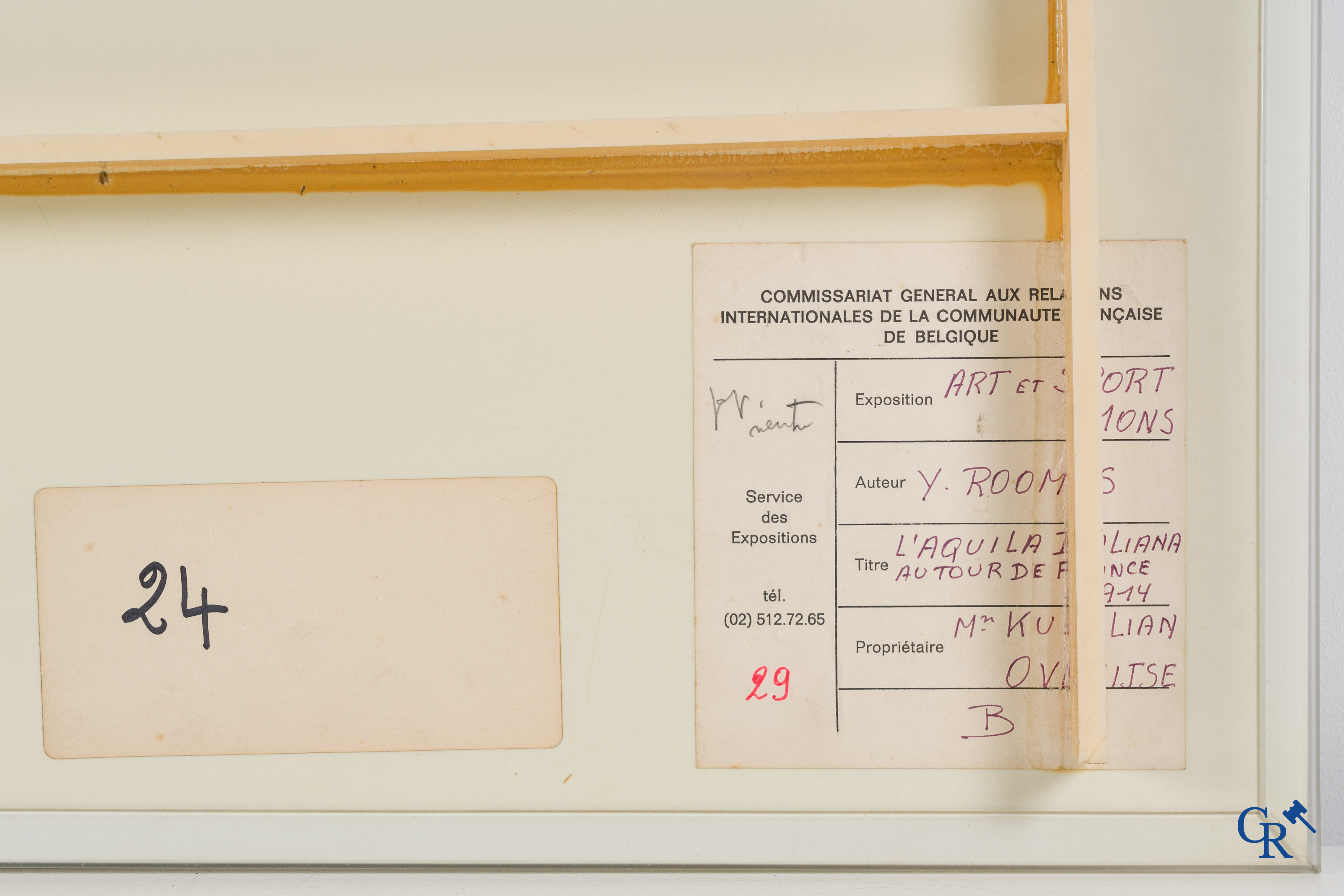 H.L. Roowy (Stanley Charles Rowles), L'Aquila Italiana au tour de France. Coloured lithograph 1914.