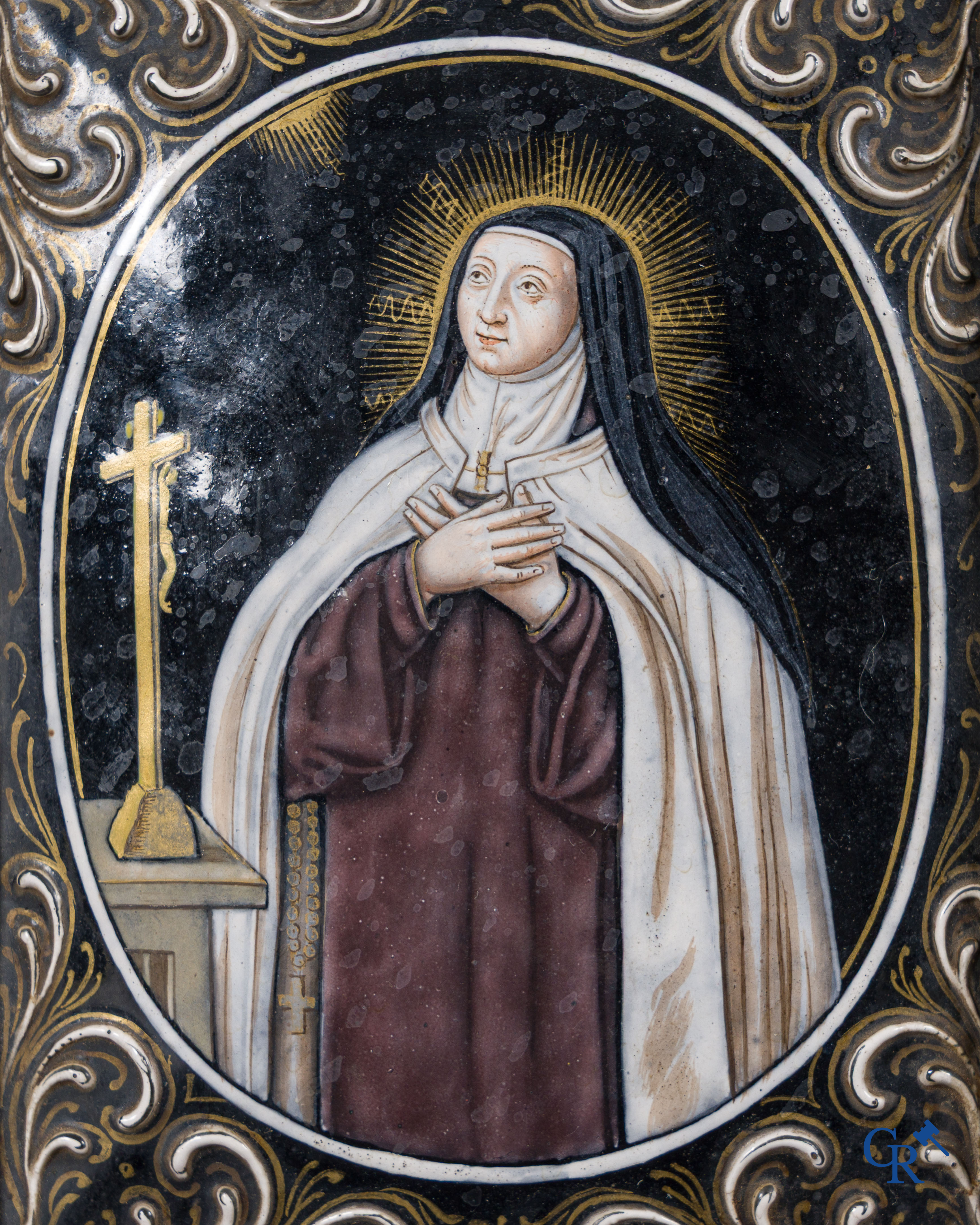 Nicolas I Laudin (Limoges 1628-1698) Sint Teresa van Avila afgebeeld in karmelietenhabijt.