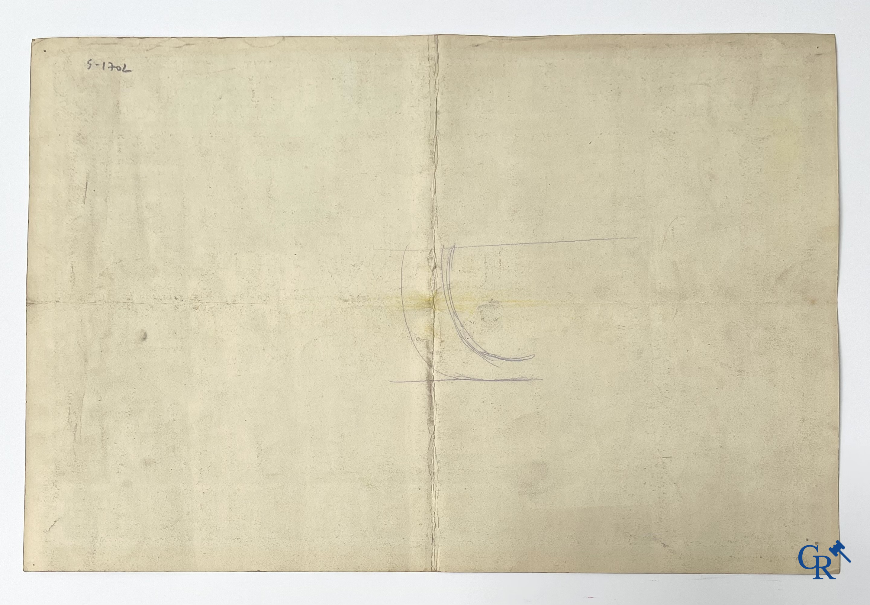 René Boby, een paar voorstelmodellen in gouache voor raadsborden van de Englebert bandenfabriek te Luik. Circa 1930.