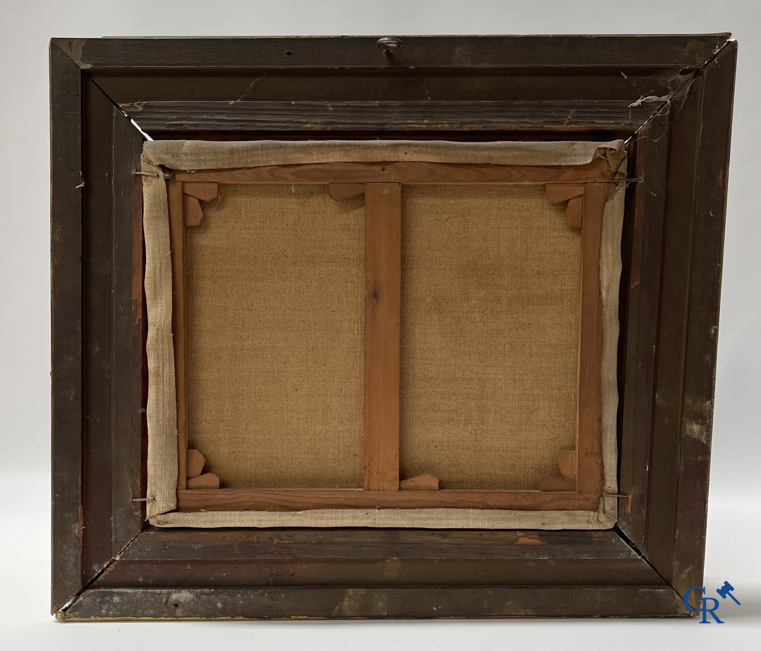 Charles Gouweloos (1867-1946) Village view, Oil on canvas. Signed and dated lower right 1925.