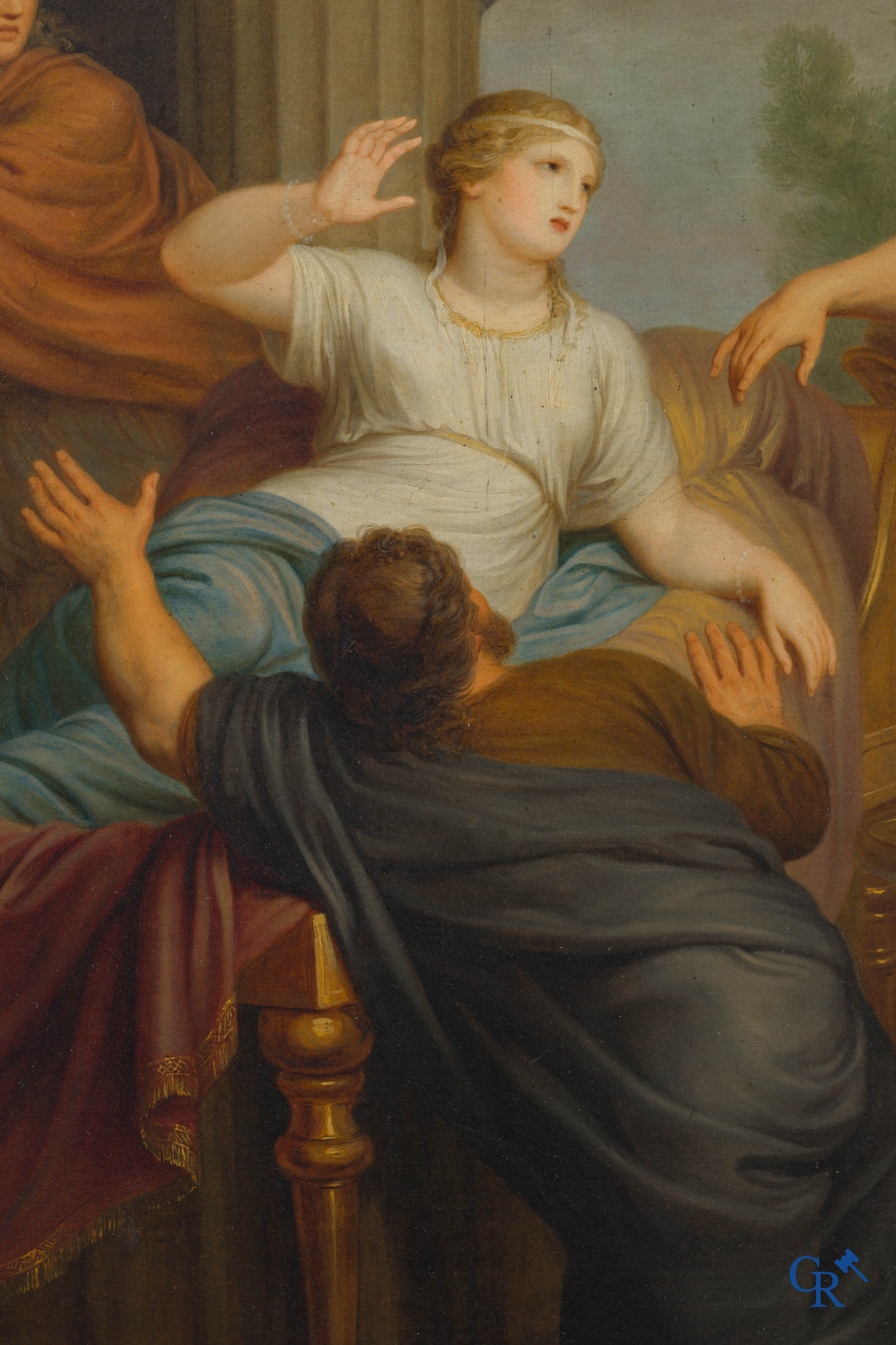 Andries Cornelis Lens (1739-1822) Oil on canvas. Painting in the typical neoclassical style.