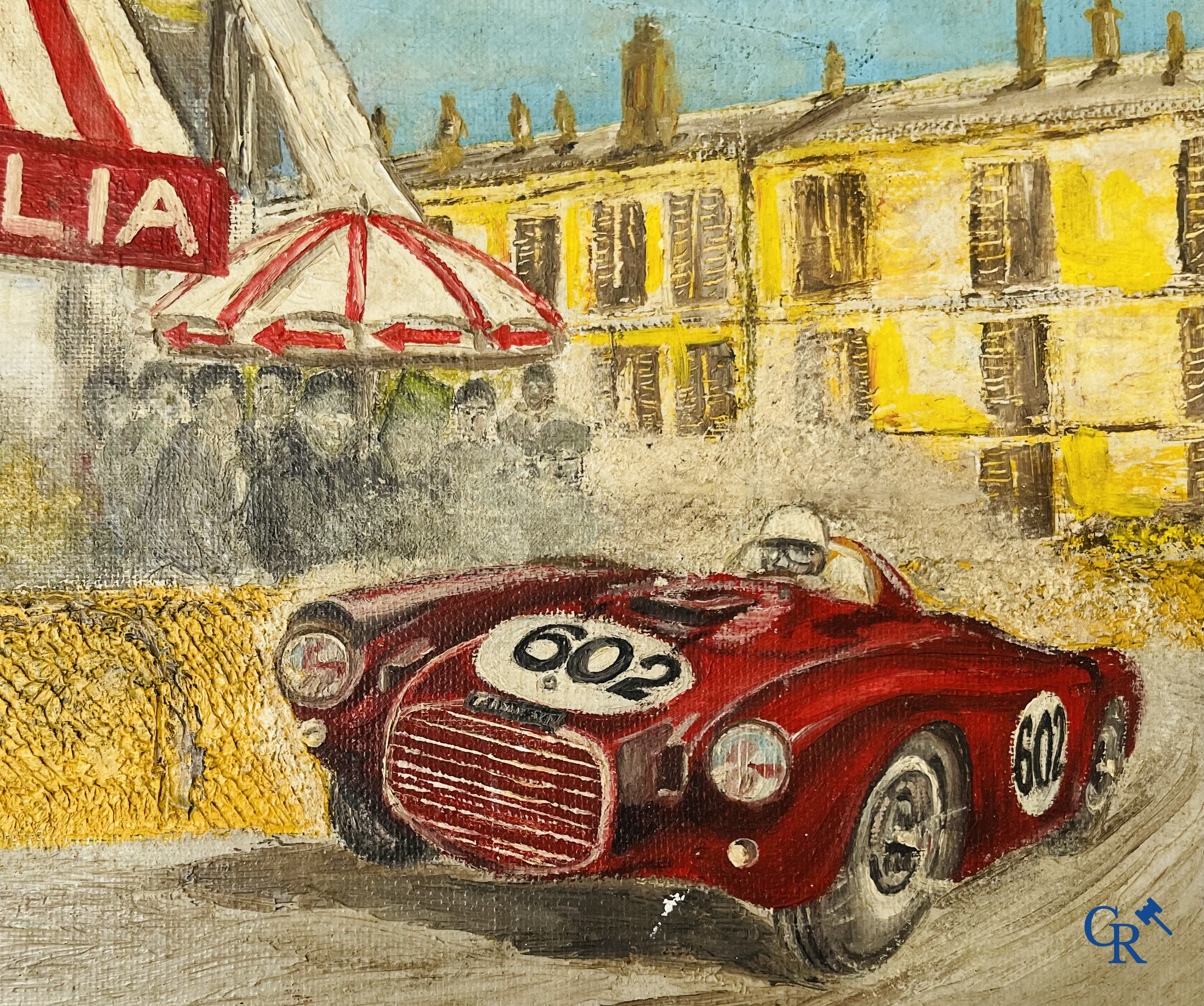 Pianetti G., Alberto Ascari, winner of the 21st Mille Miglia 1954 in his Lancia D24 with competition number 602.