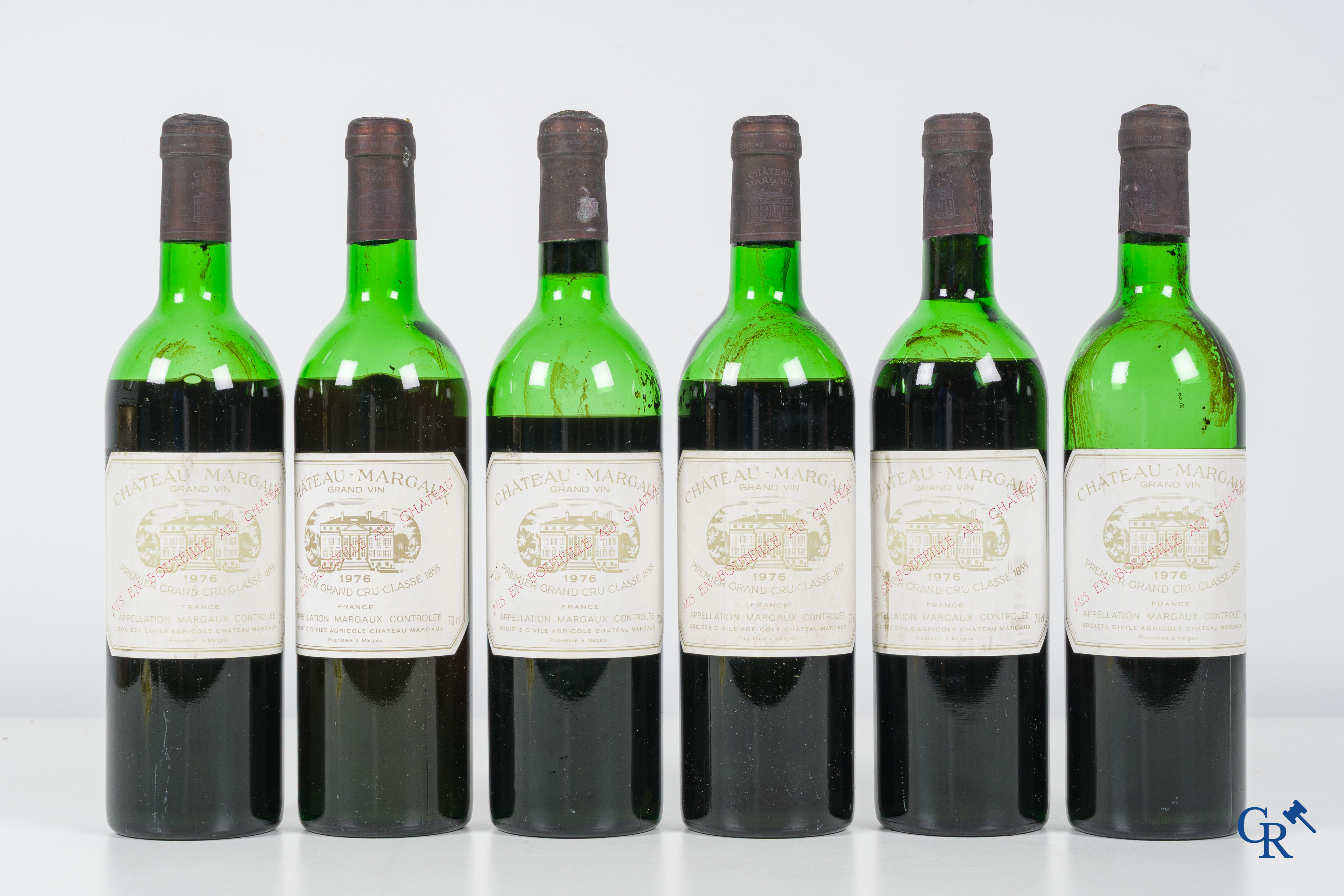 Wijn, Bordeaux. Château Margaux, 1976. 1er Grand Cru Classé. 6 flessen.