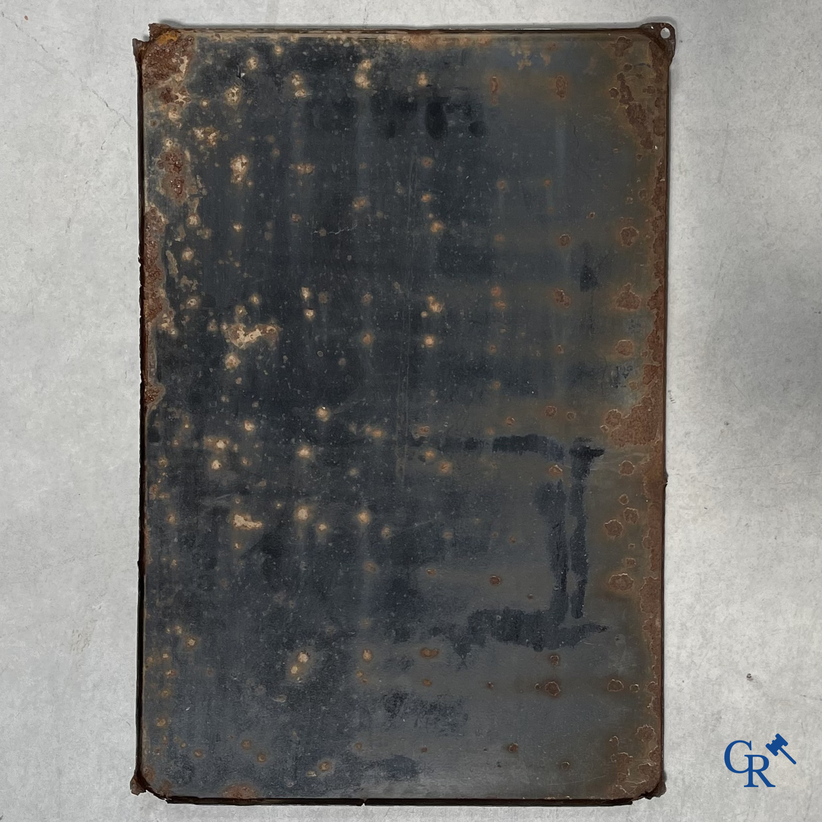 Tabacs Welle, enamel advertising sign for the tobacco of Achille Welle, Véritable Tabac de la Semois.