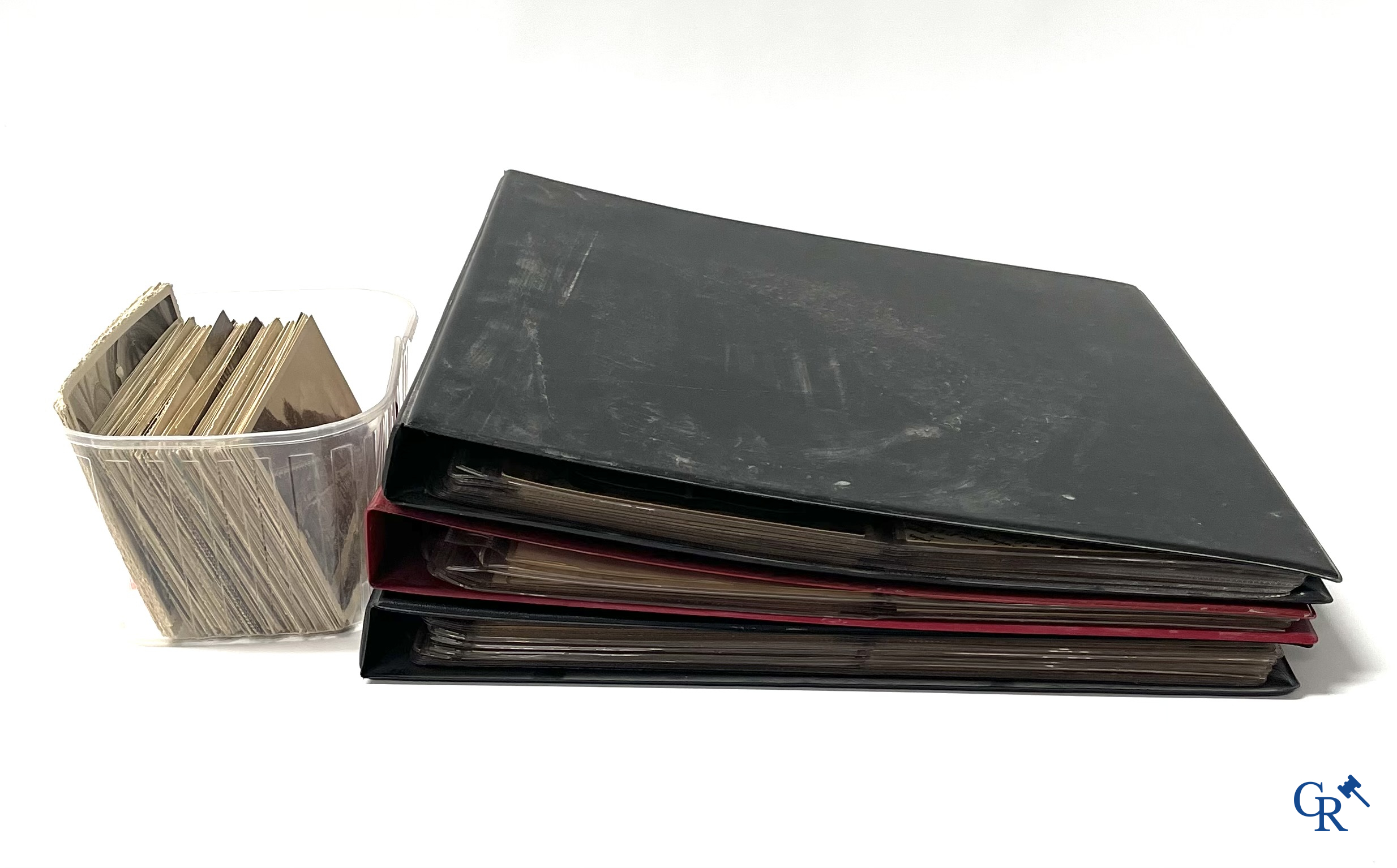 A diverse lot of old postcards.