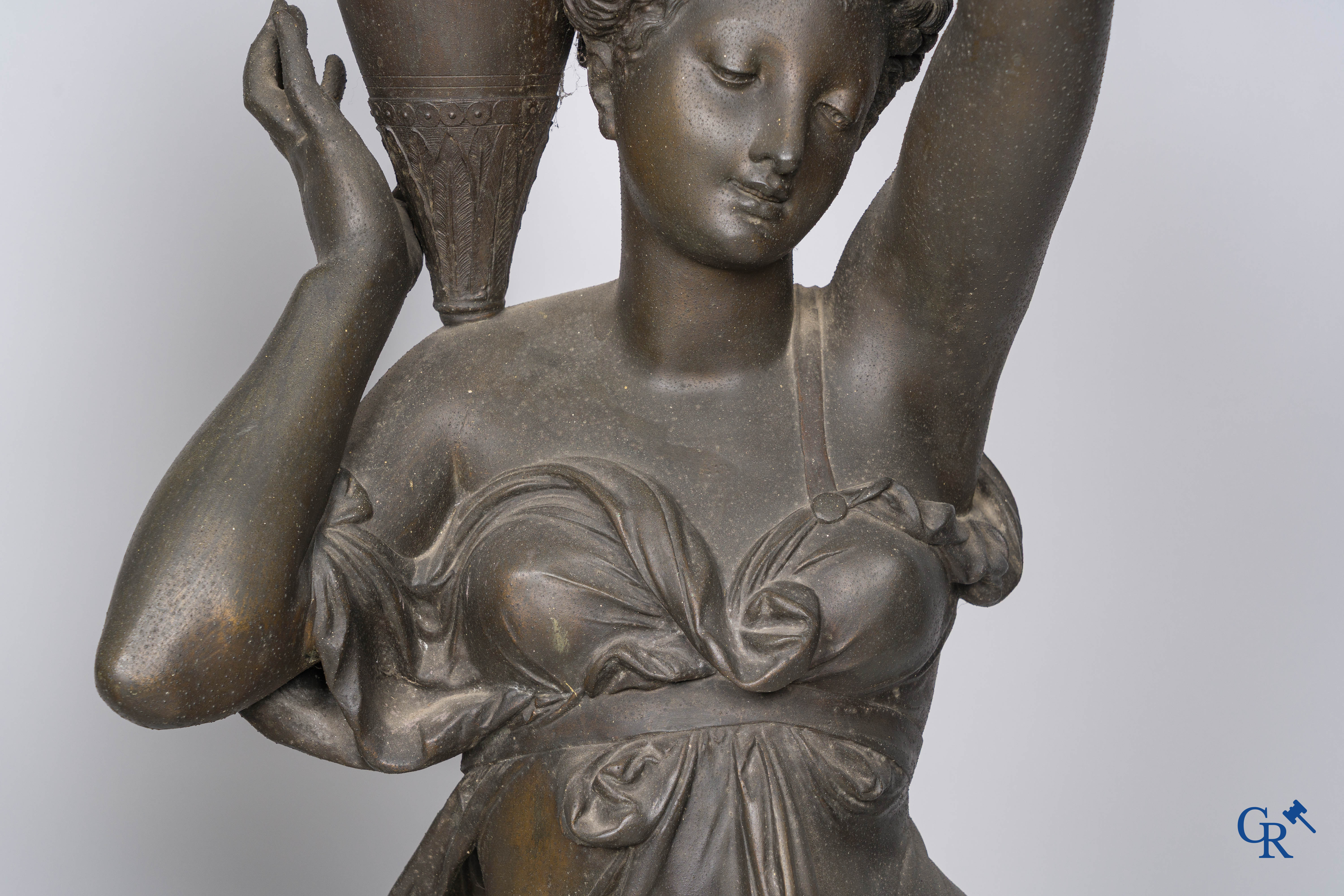 Albert-Ernest Carrier-Belleuse and Jean Boy foundry, 116 Rue de Turenne, Paris. Pair of water carriers. Circa 1860.