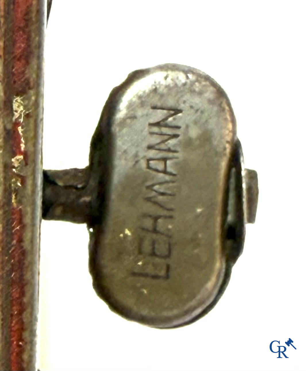 Lehmann, mechanisch speelgoed. "Alabama coon jigger" Tapdanser in beschilderd blik. Duitsland circa 1920.