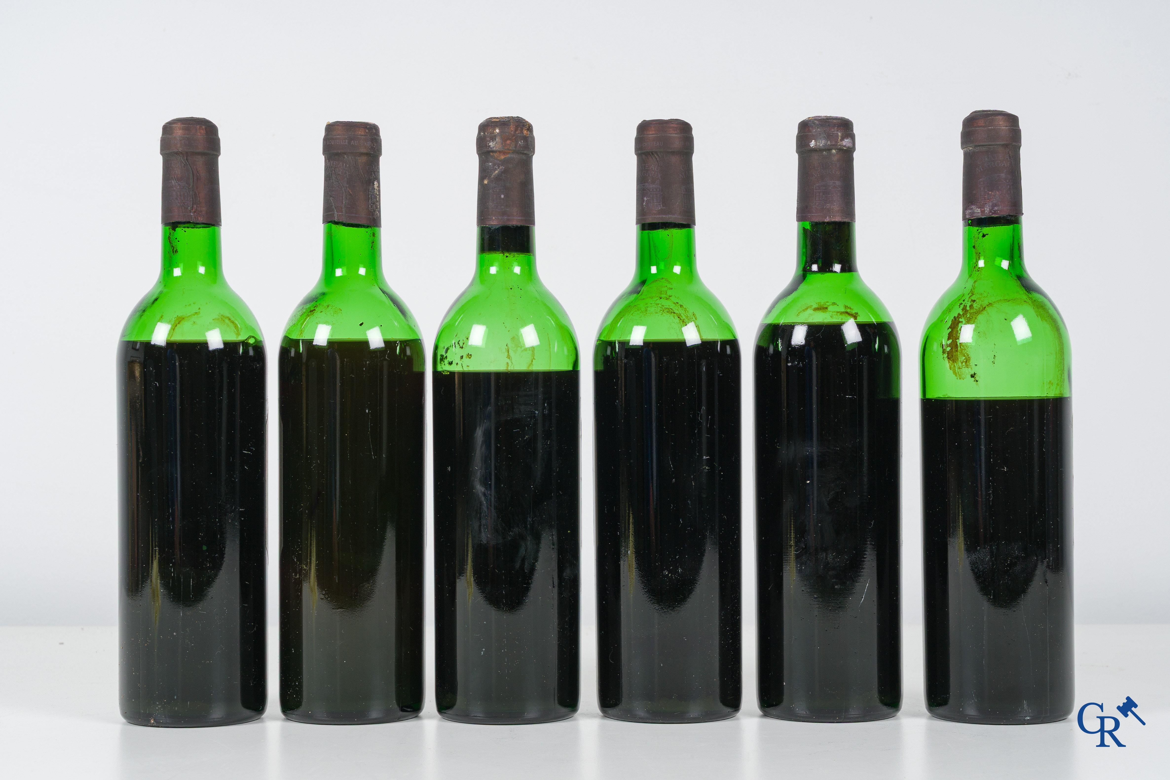 Wijn, Bordeaux. Château Margaux, 1976. 1er Grand Cru Classé. 6 flessen.