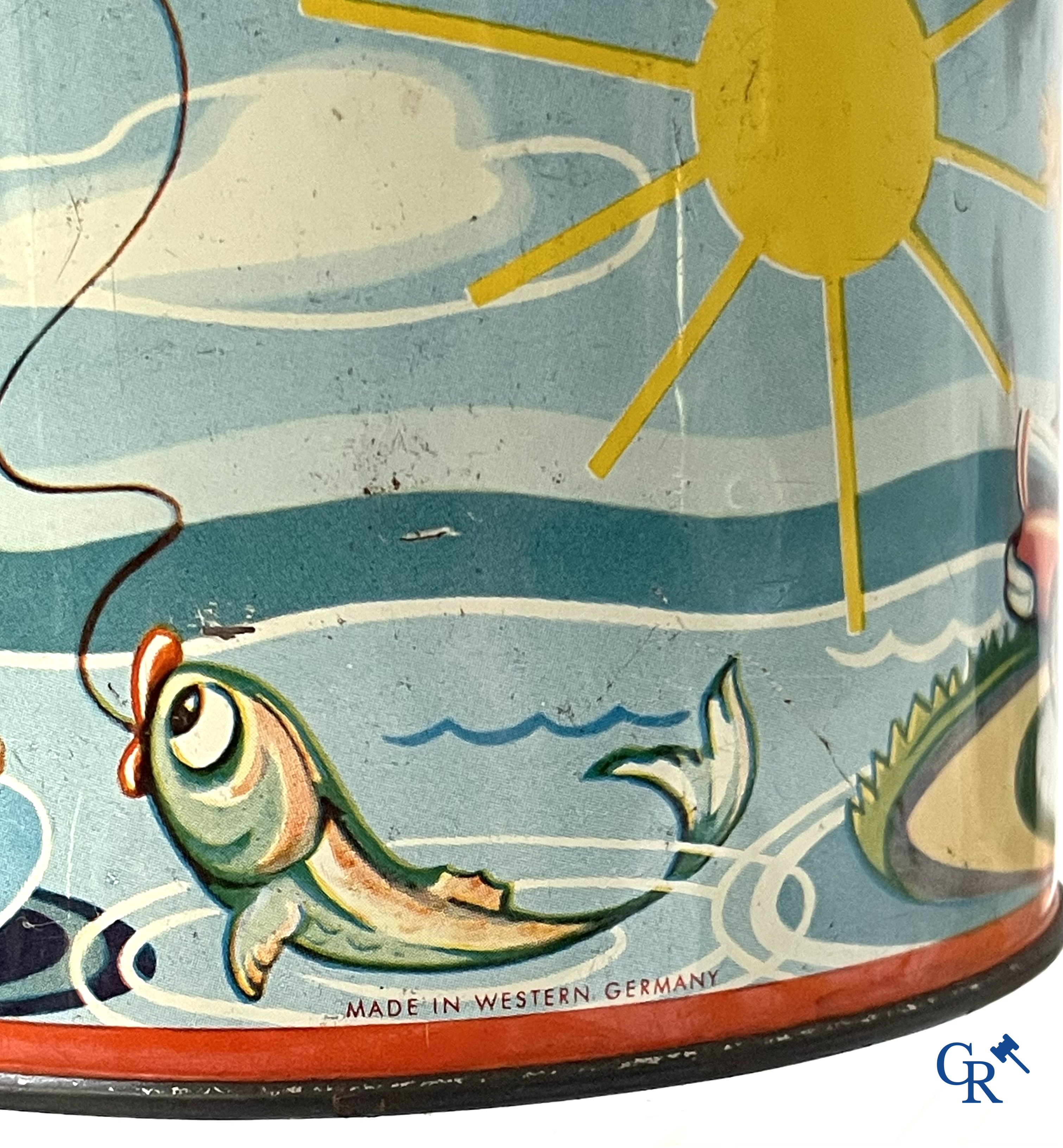 Oud speelgoed, een groot lot mechanisch blikken speelgoed, hoofdzakelijk Western Germany en Japanse makelij.