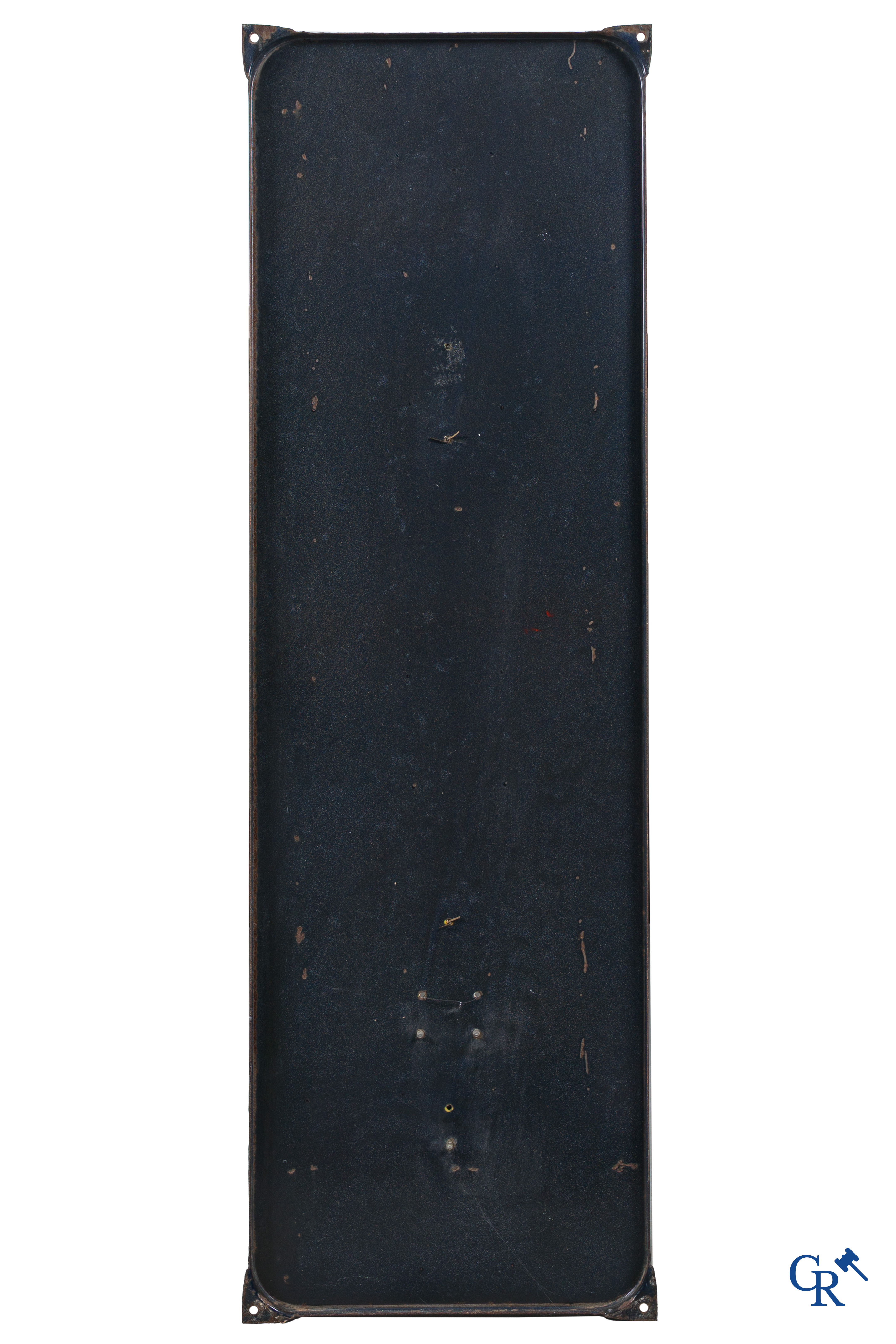 Mazda, emaille publiciteits thermometer voor verlichting- en radiolampen Mazda. 50-60'er jaren.